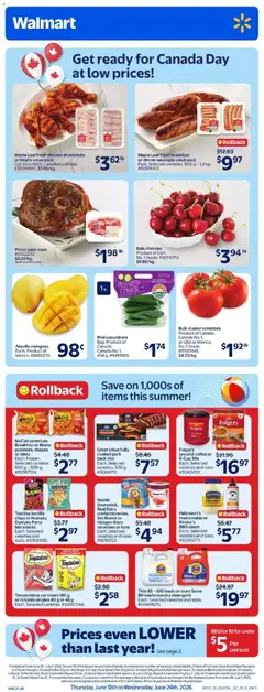 Preview of Walmart weekly flyer from shop Walmart valid from 18.06.2026