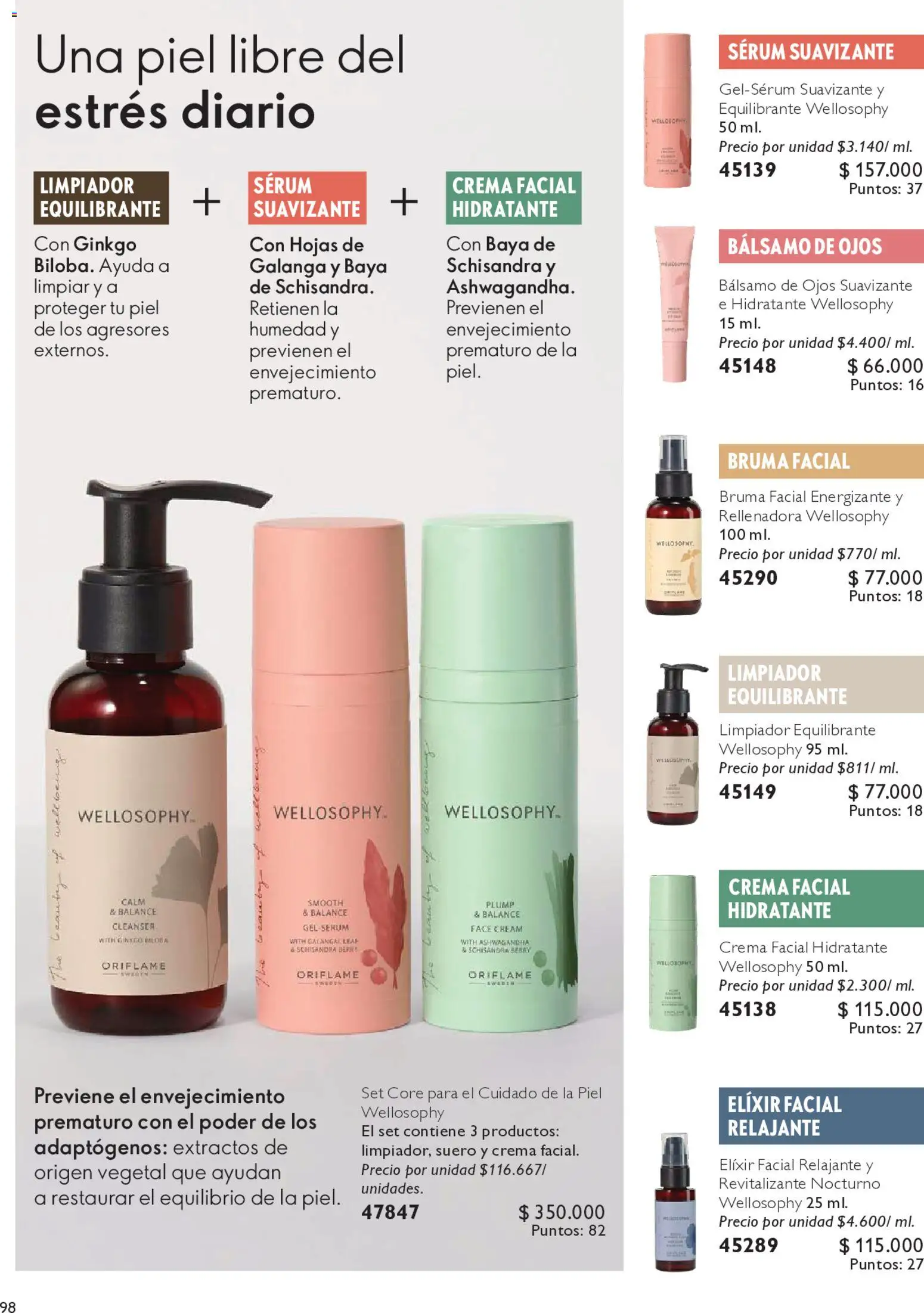 Oriflame revista - valida desde el 09.05.2026 | Página: 100 | Productos: Barra de sonido, Serum, Suavizante, Limpiador