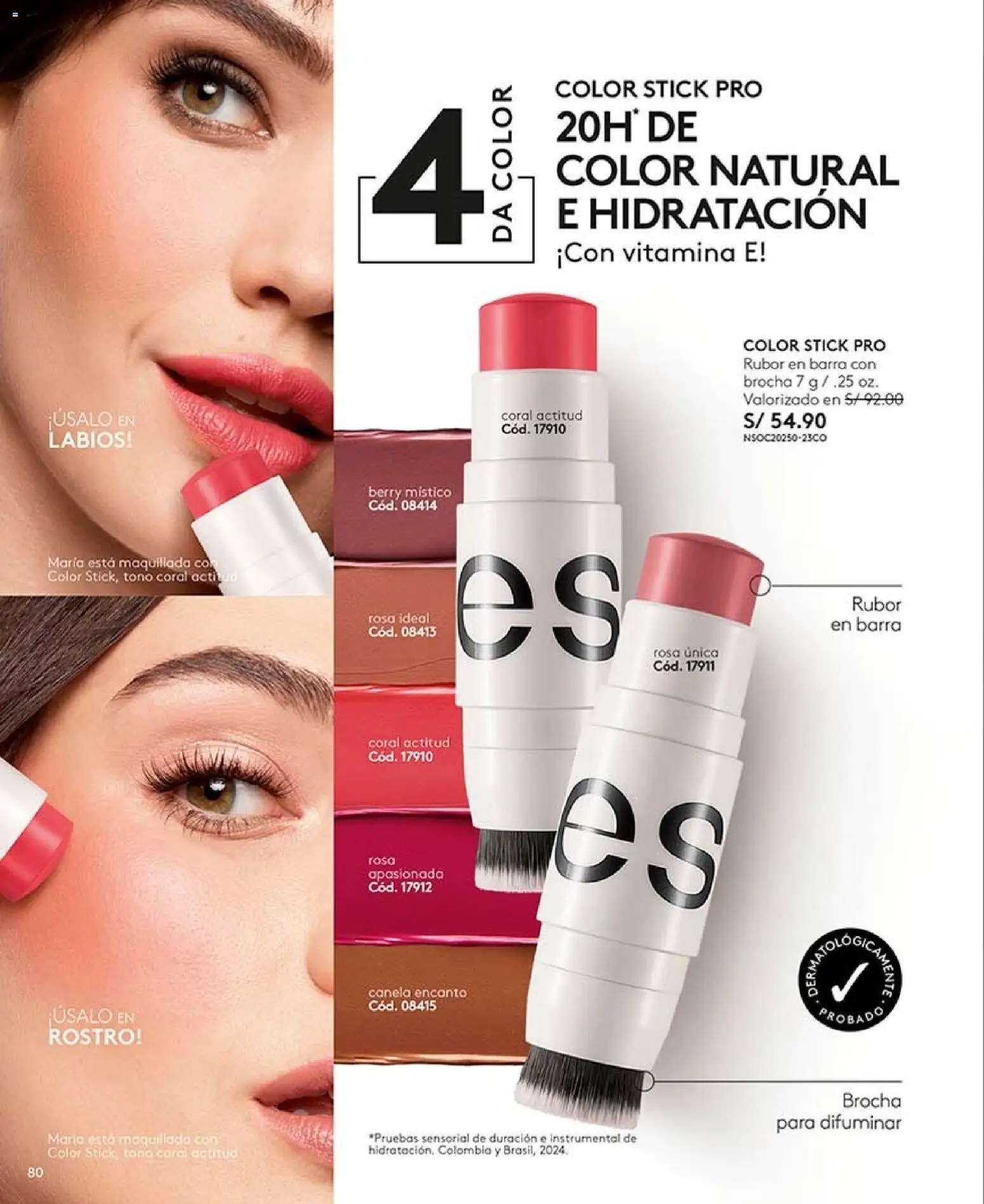 Catálogo Ésika válido desde 20/06/2026 | Página: 80 | Productos: Brocha, Rubor