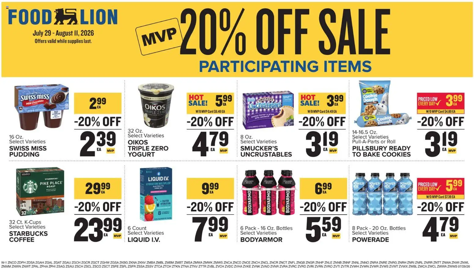 Food Lion Weekly Ad - valid from 07/29/2026 | Page: 15 | Products: Milk, Butter, Yogurt, Cookies