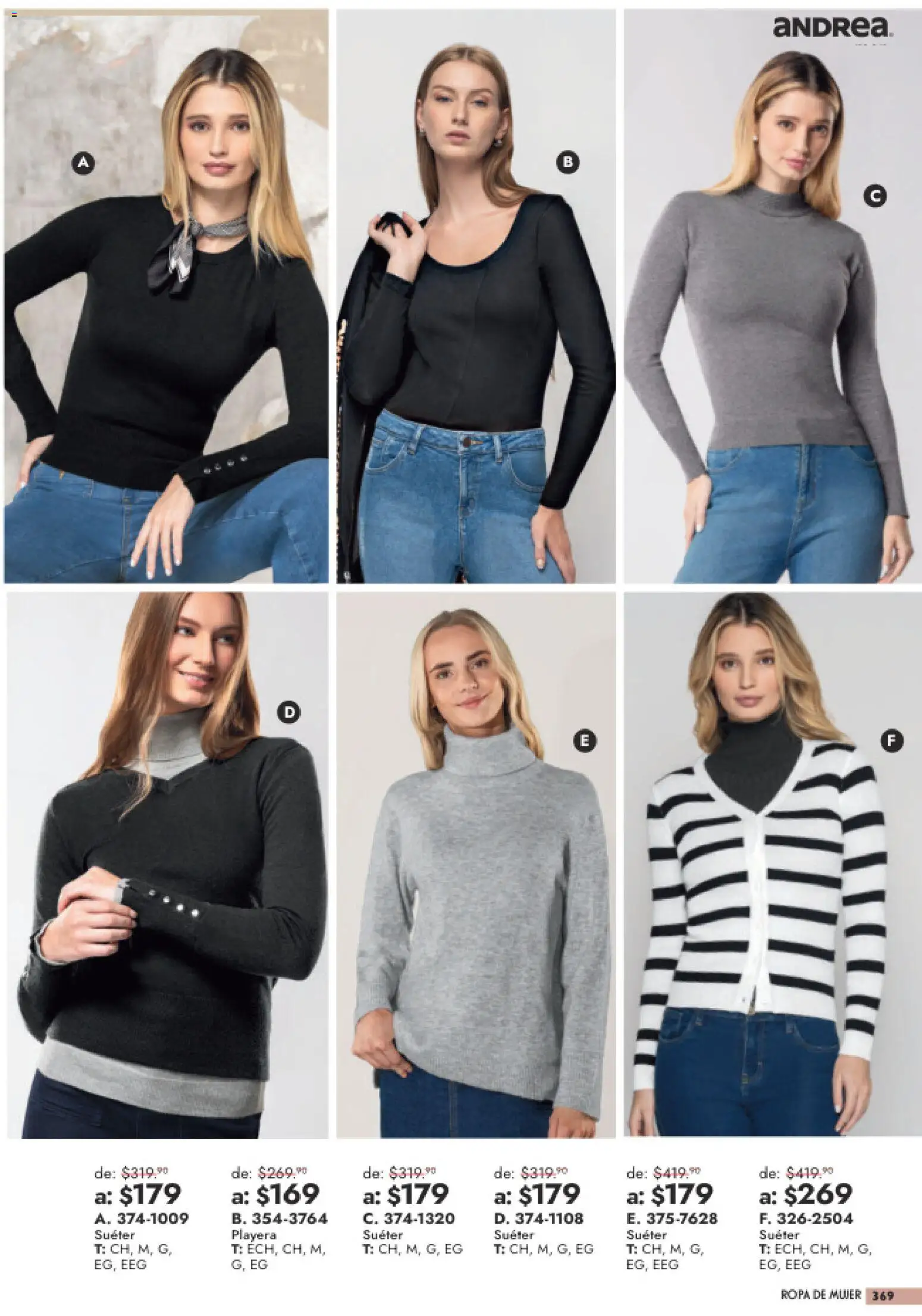 Nuevas ofertas de Andrea válidas en toda la República Mexicana desde el 26/07/2026. ¡Encuentra las mejores ofertas en Andrea catálogo Outlet! | Página: 369