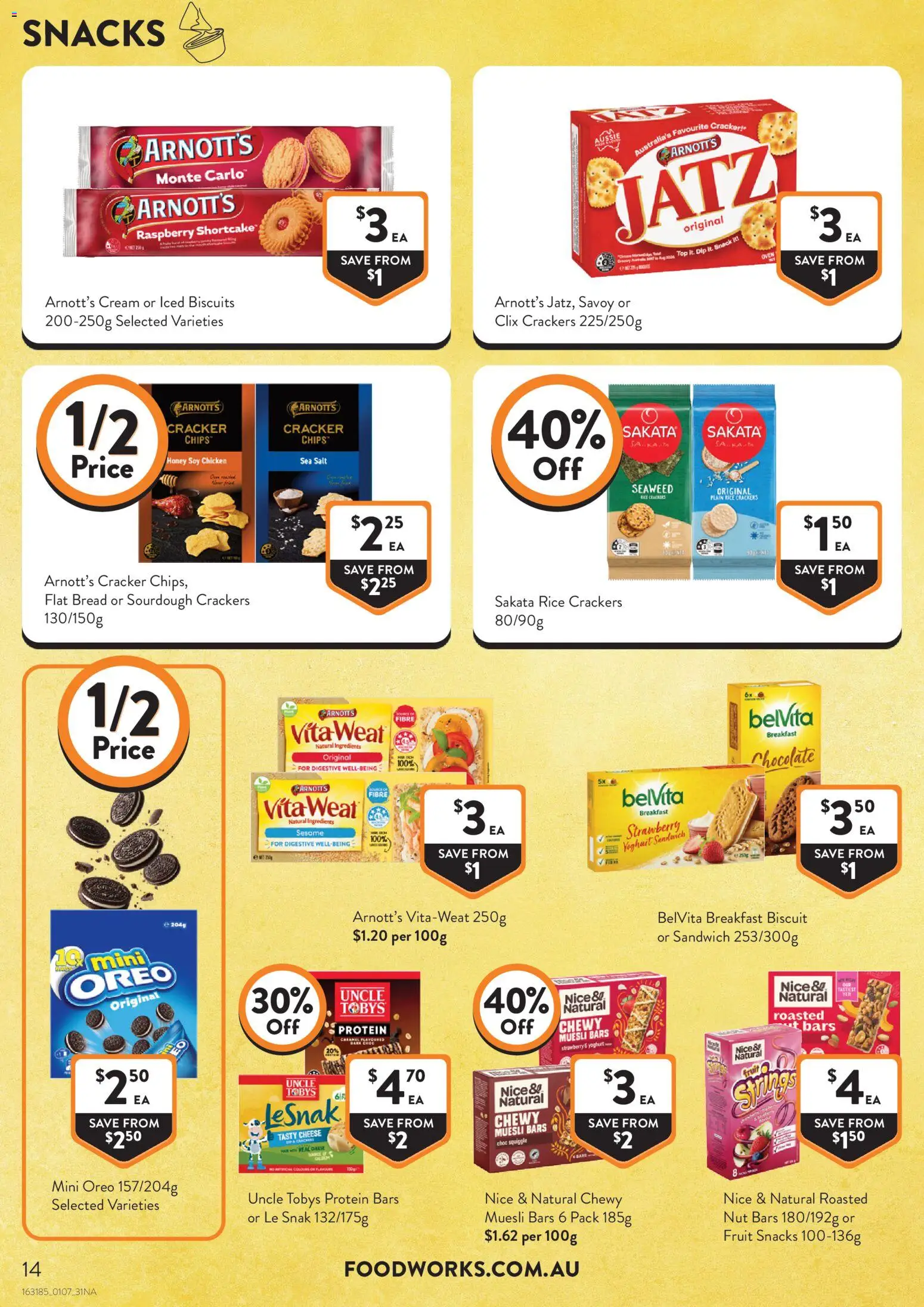 Foodworks catalogue - valid from 01/07/2026 | Page: 14 | Products: Bread, Honey, Rice, Raspberry