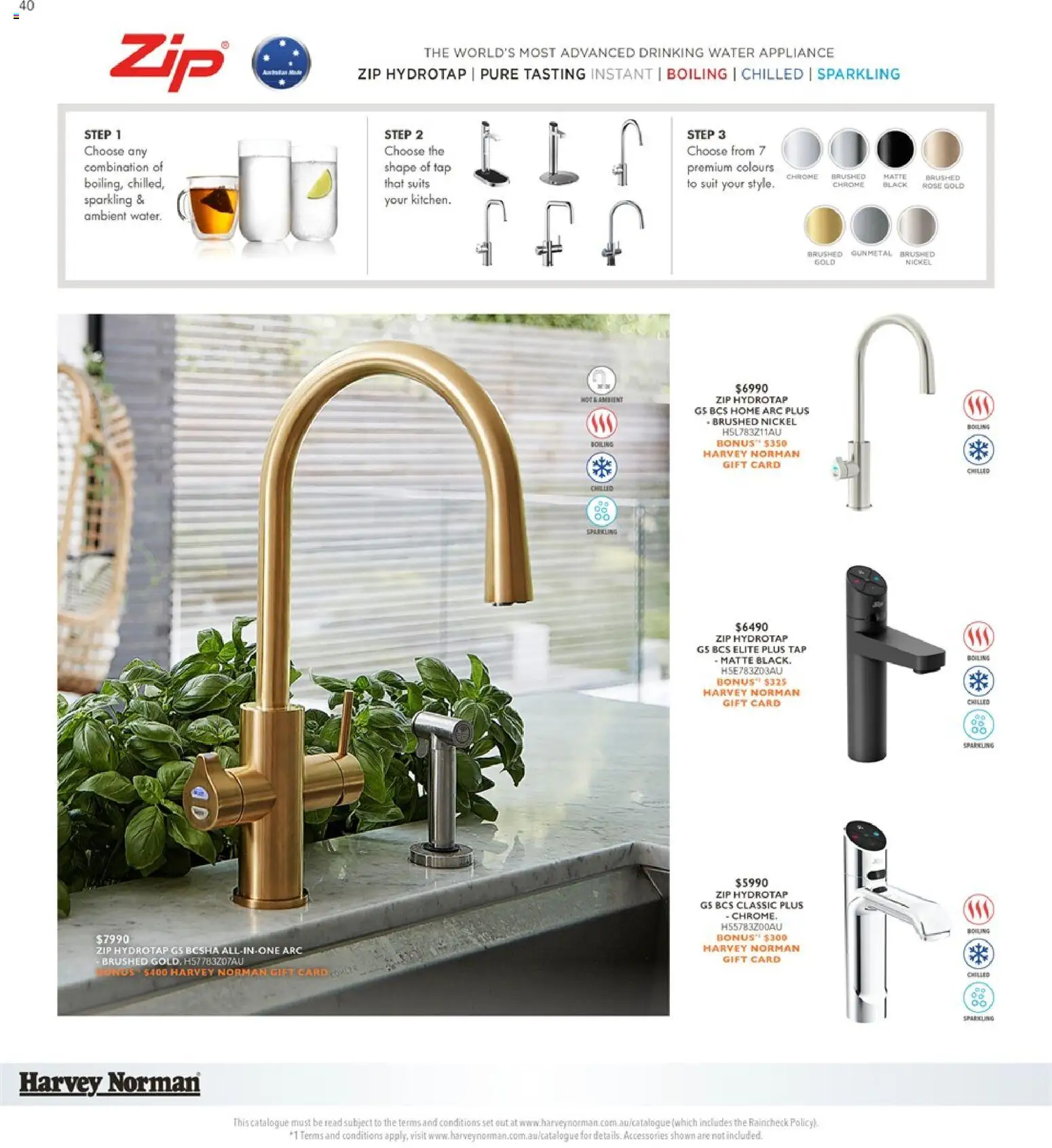 Harvey Norman catalogue - valid from 29.04.2026 | Page: 40 | Products: Tap, Water, Suit, Appliance