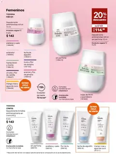 Vista previa de Natura campaña 14 2026, nuevo folleto de la tienda, válido en México a partir del 11/09/2026 | Página: 156 | Productos: Durazno, Limón, Vainilla, Perfume