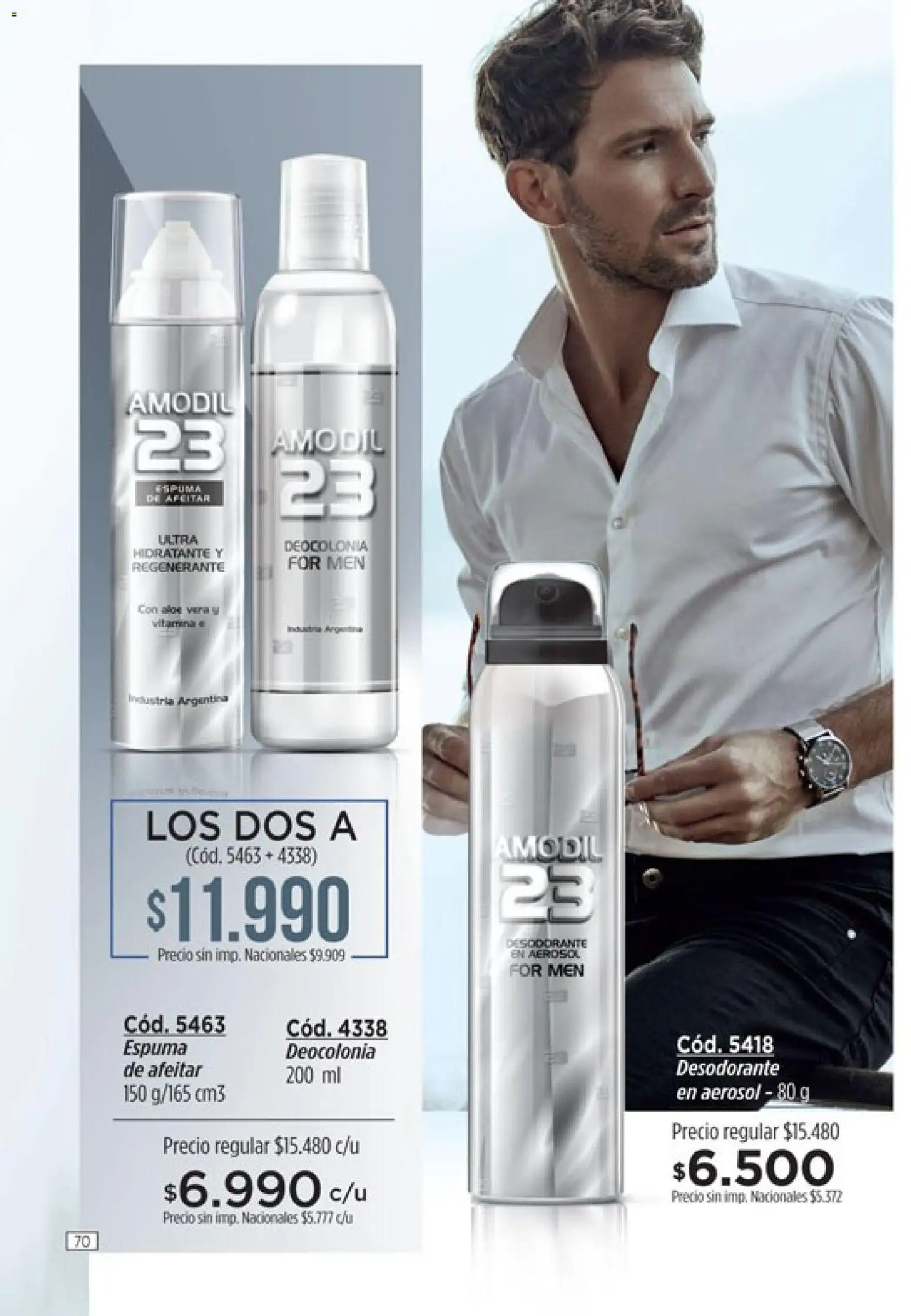 Catálogo Amodil Campaña 14 │ válido desde el 07/08/2026 | Página: 70 | Productos: Desodorante, Espuma