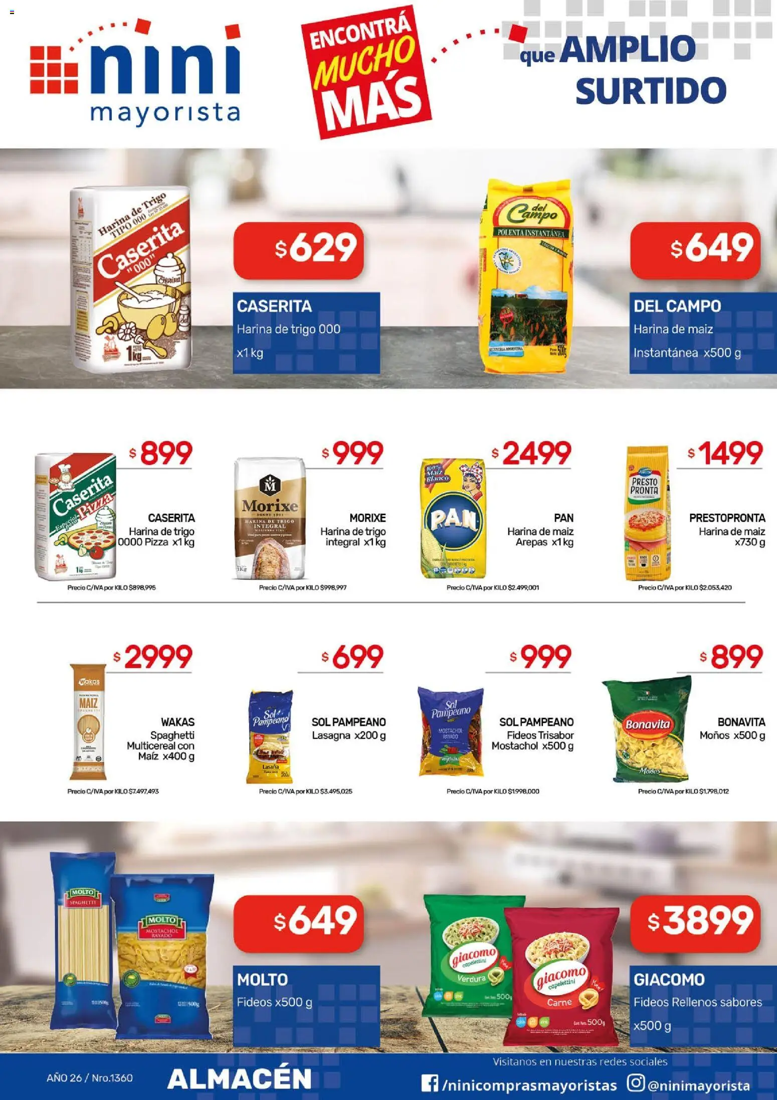 NINI Mayorista ofertas │ válido desde el 18.05.2026 | Página: 23 | Productos: Harina, Maiz, Polenta, Fideos