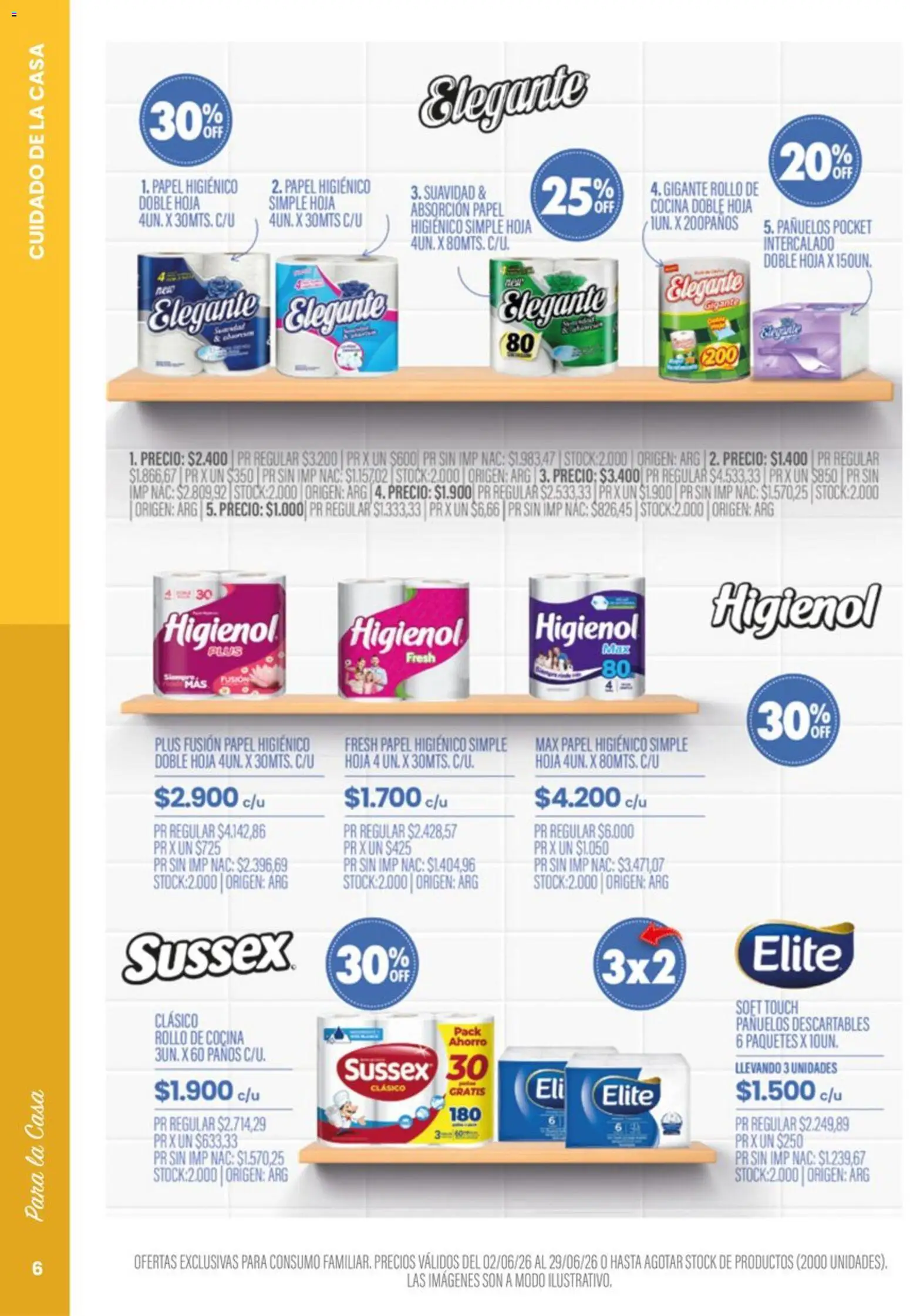 Pigmento - Golazo de ofertas │ válido desde el 02.06.2026 | Página: 22 | Productos: Papel higiénico, Cocina