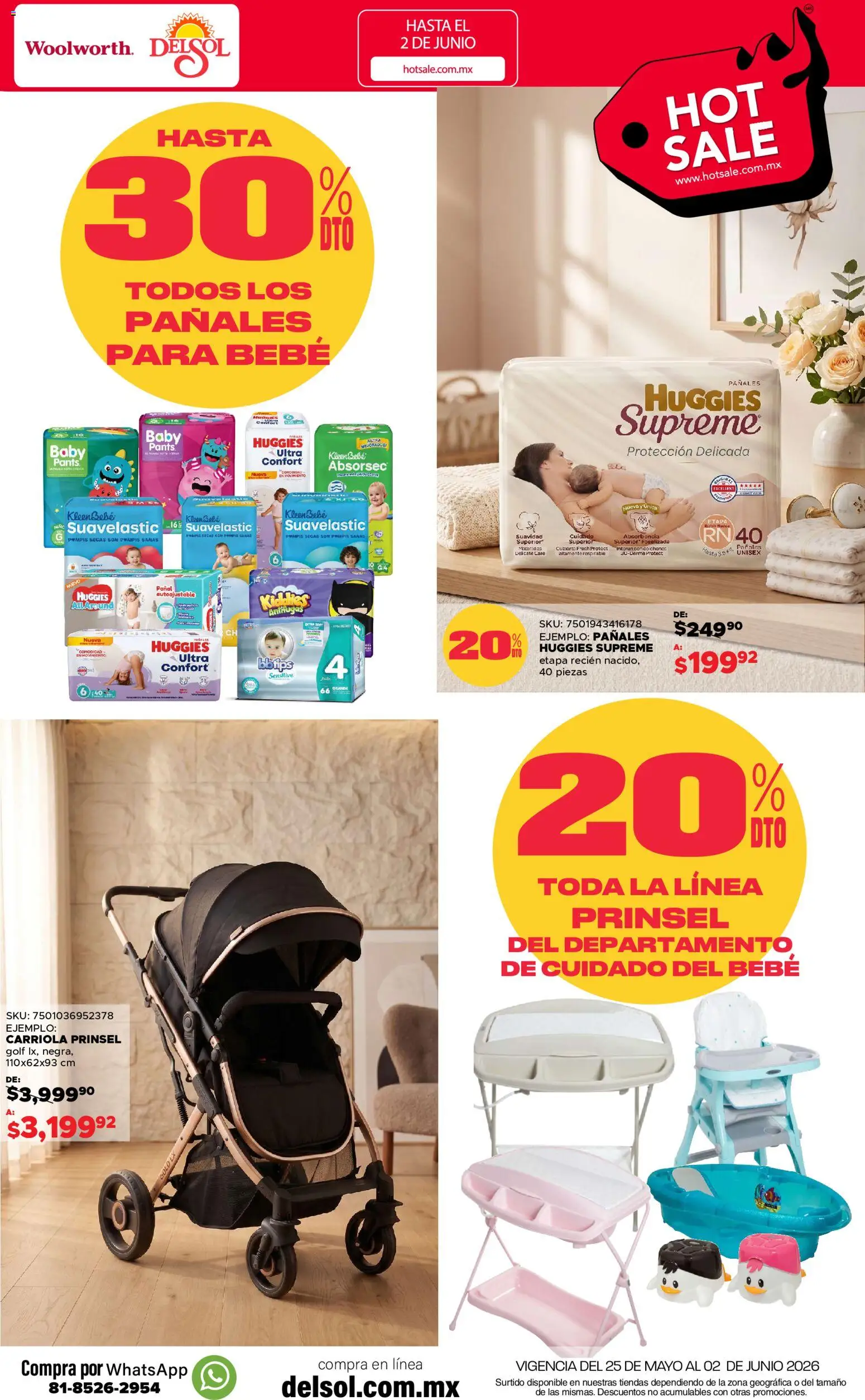 Nuevas ofertas de Del Sol y Woolworth válidas en toda la República Mexicana desde el 25.05.2026. ¡Encuentra las mejores ofertas en Del Sol y Woolworth Hot Sale! | Página: 31