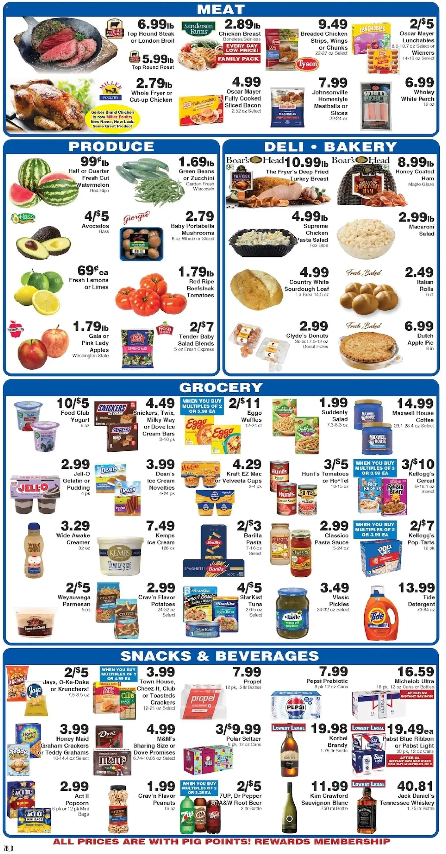Piggly Wiggly Weekly Ad - valid from 07/22/2026 | Page: 3 | Products: Bakery, Apples, Sauce, Poultry