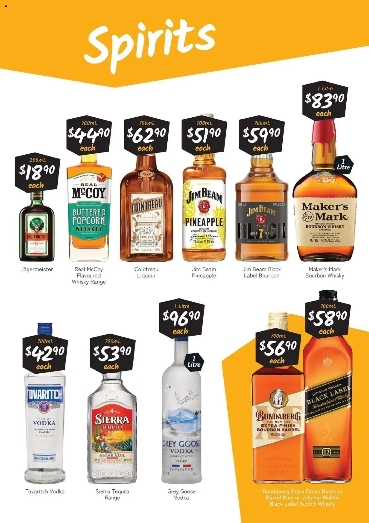 Cellarbrations catalogue - valid from 10/08/2026 | Page: 5 | Products: Bourbon, Rum, Goose, Jägermeister