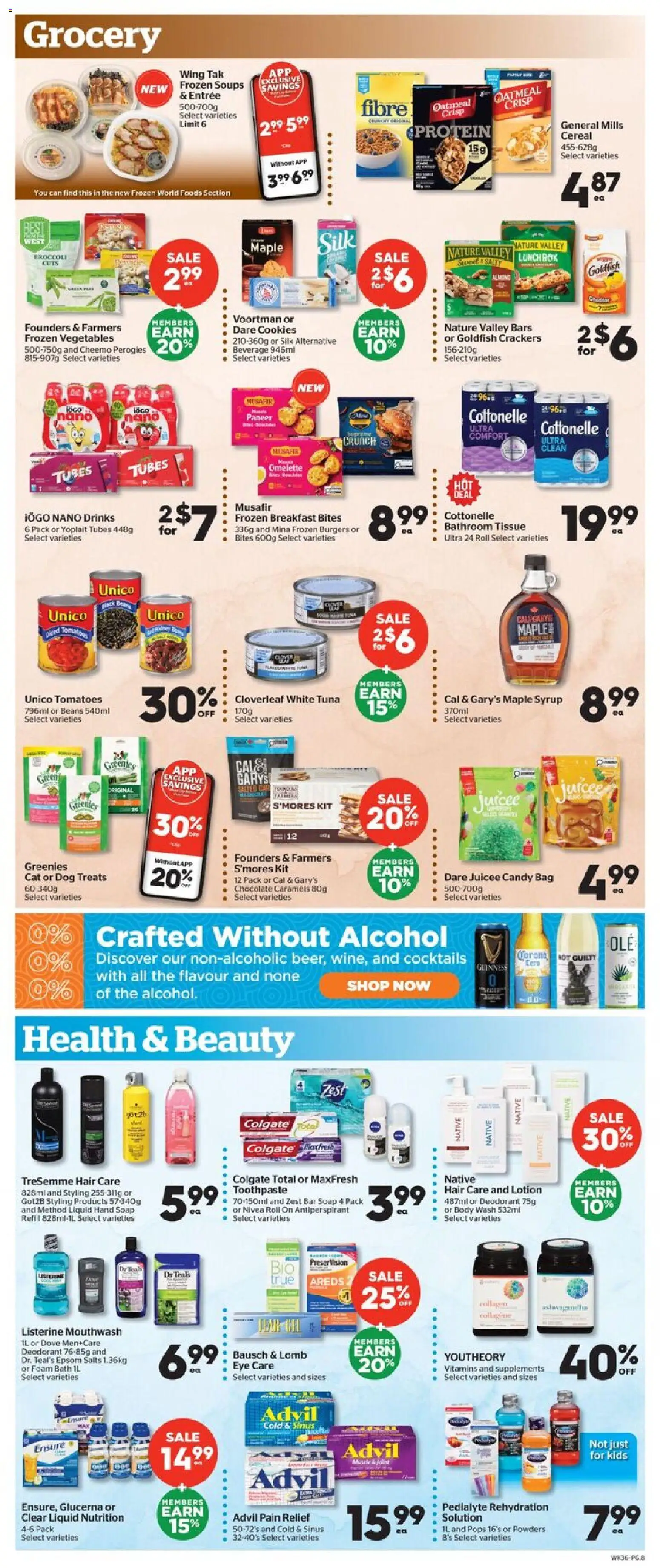Calgary Co-op flyer valid from Jul 9, 2026 | Page: 8 | Products: Deodorant, Antiperspirant, Box, Tomatoes