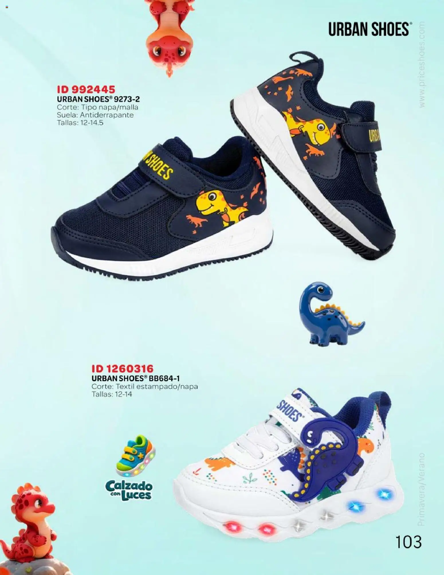 Nuevas ofertas de Price Shoes válidas en toda la República Mexicana desde el 25.04.2026. ¡Encuentra las mejores ofertas en Price Shoes catálogo Kids todo en uno! | Página: 103