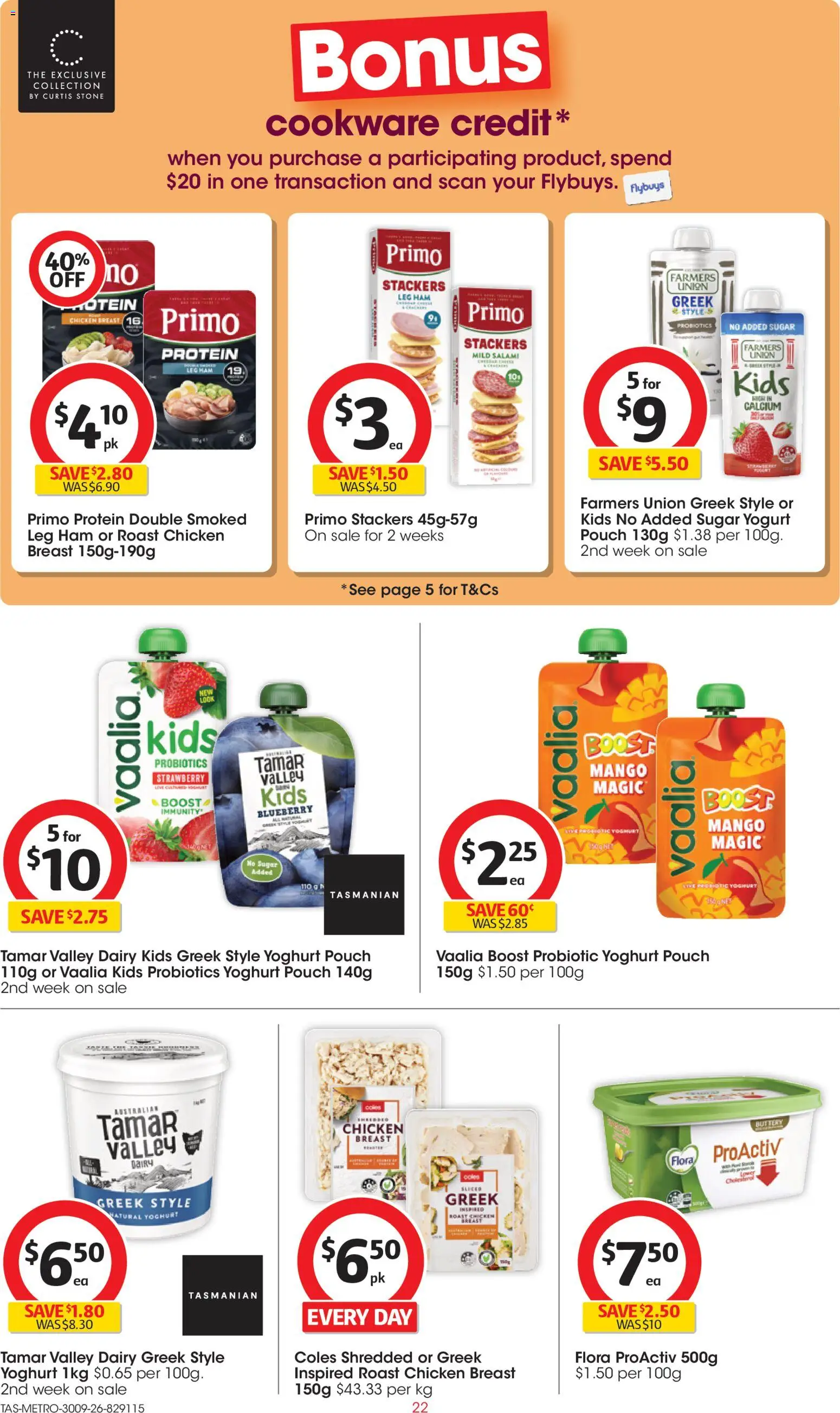 Coles catalogue - valid from 30/09/2026 | Page: 22 | Products: Yoghurt, Chicken, Cookware, Probiotics
