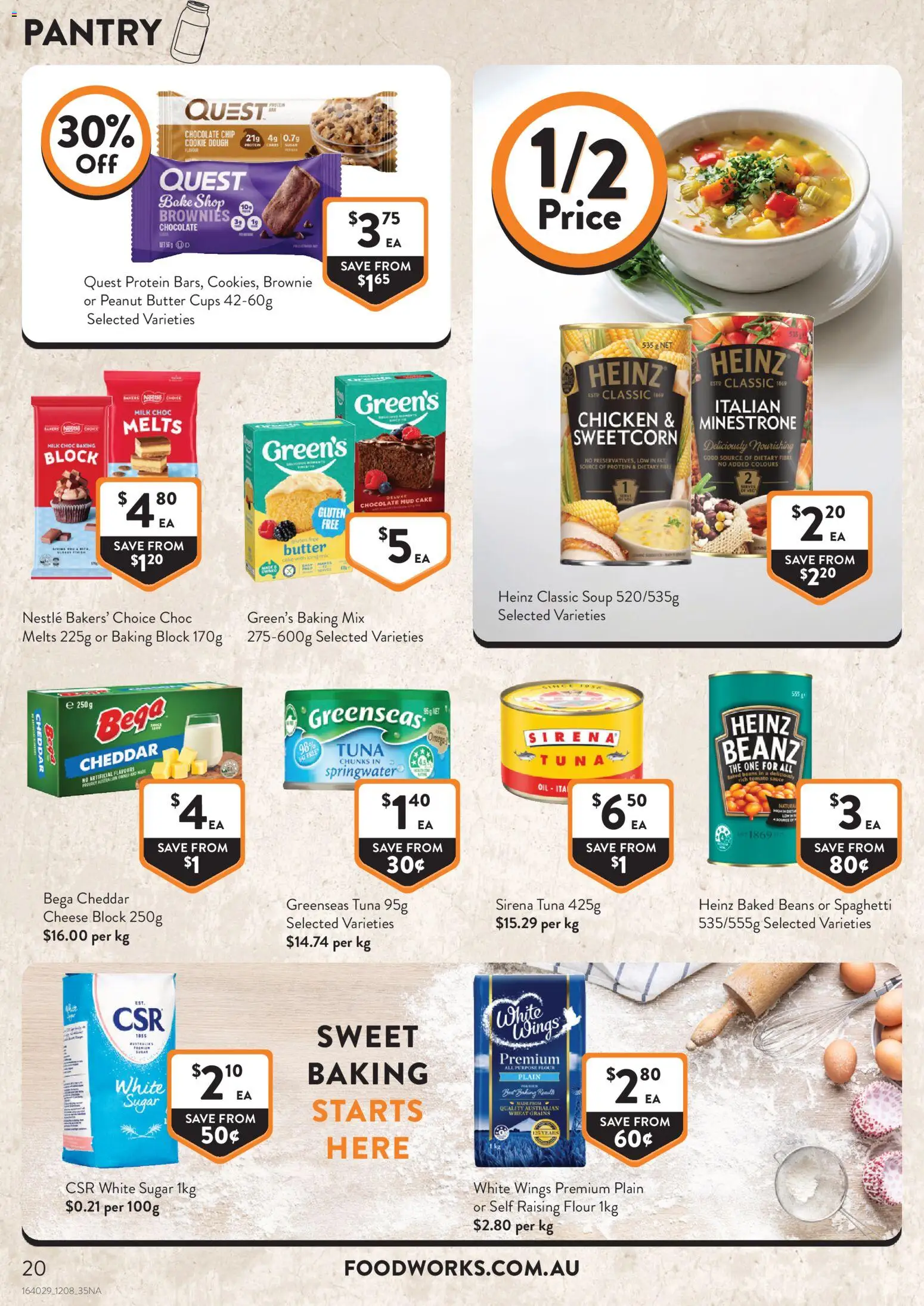 Foodworks catalogue - valid from 12/08/2026 | Page: 20 | Products: Cheese, Chocolate, Sauce, Wheat