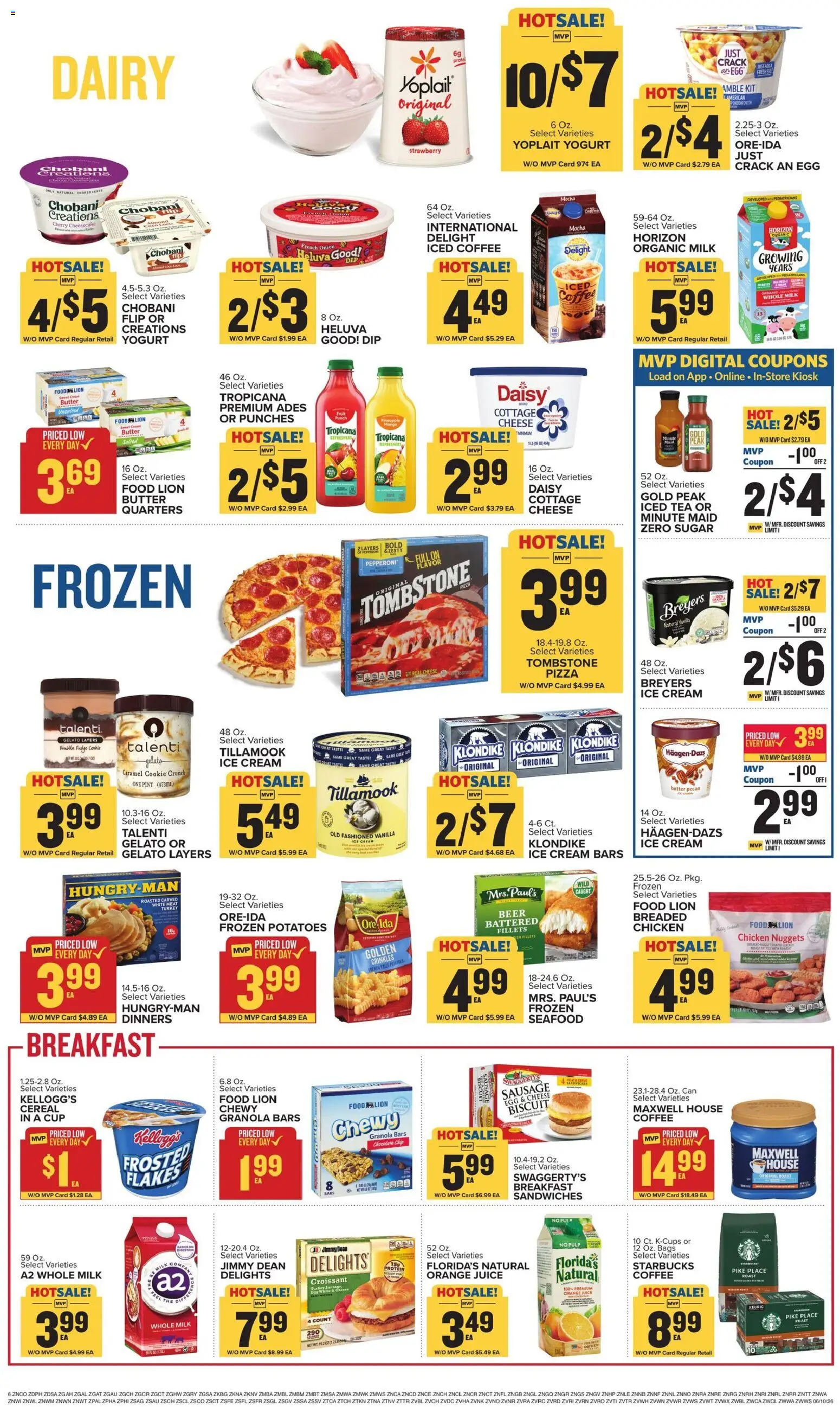 Food Lion Weekly Ad - valid from 10.06.2026 | Page: 9 | Products: Chocolate, Pizza, Flakes, Onion
