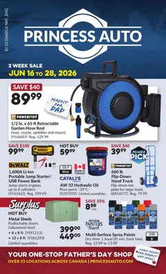 Preview of Princess Auto weekly flyer - 2 Week Sale! from shop Princess Auto valid from Jun 16, 2026