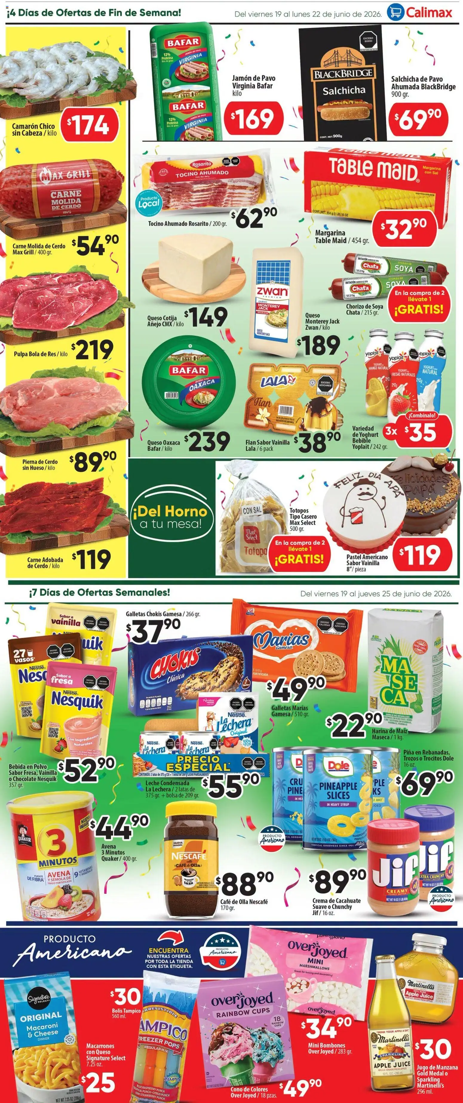Nuevas ofertas de Calimax válidas en toda la República Mexicana desde el 19.06.2026. ¡Encuentra las mejores ofertas en Calimax folleto Rosarito! | Página: 2