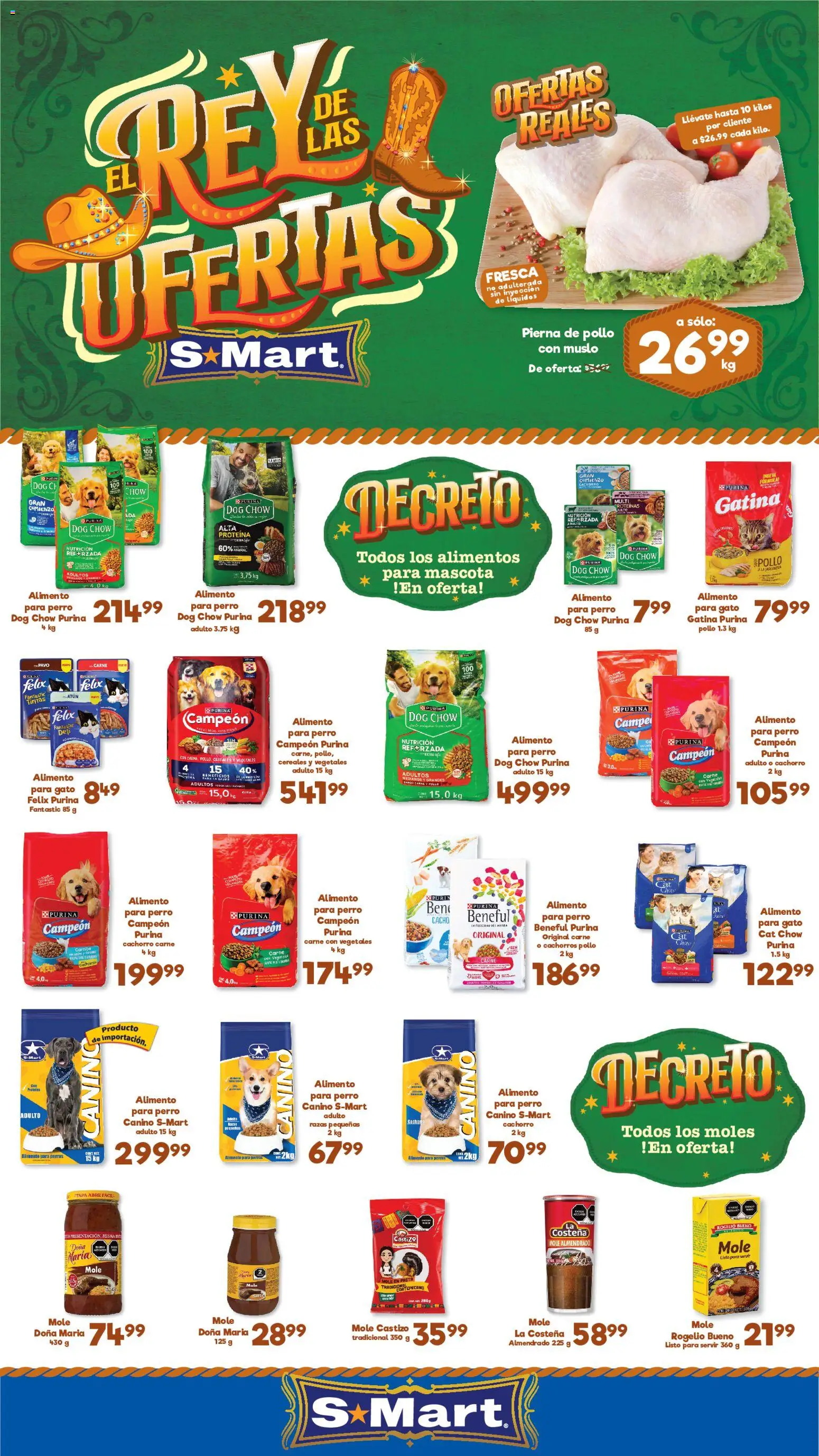 Nuevas ofertas de S-Mart válidas en toda la República Mexicana desde el 02.06.2026. ¡Encuentra las mejores ofertas en S-Mart folleto Ofertas de feria Juárez! | Página: 1