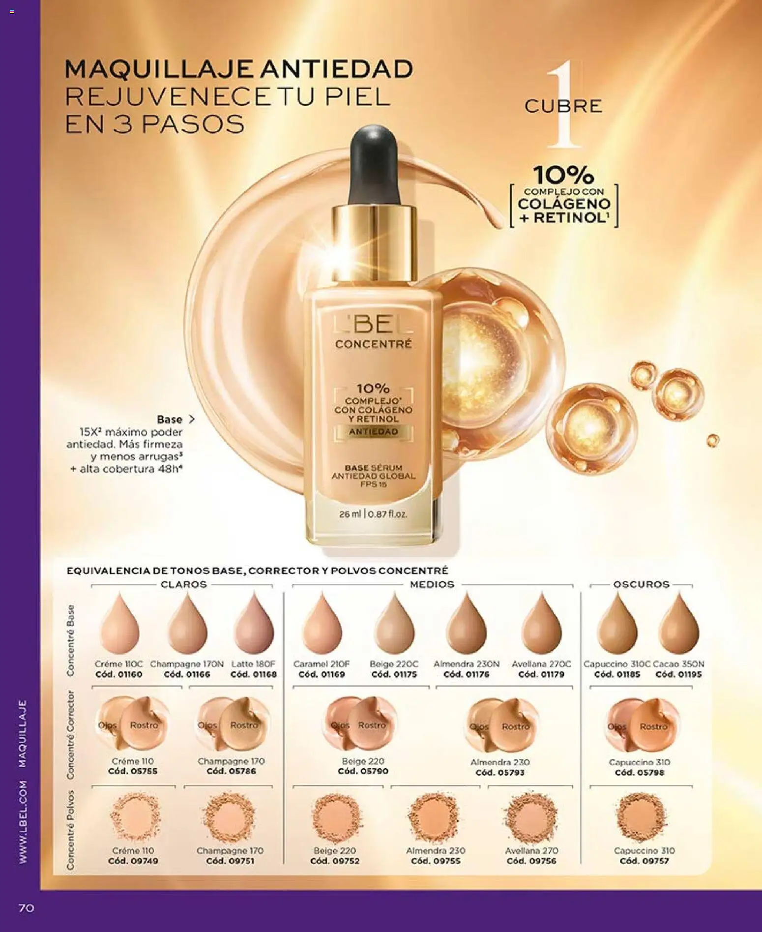 L'Bel revista - valida desde el 04.05.2026 | Página: 74 | Productos: Almendra, Serum, Maquillaje, Corrector