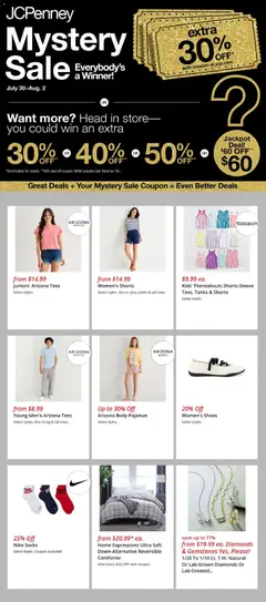 Preview of JCPenney weekly ads valid from 07/30/2026