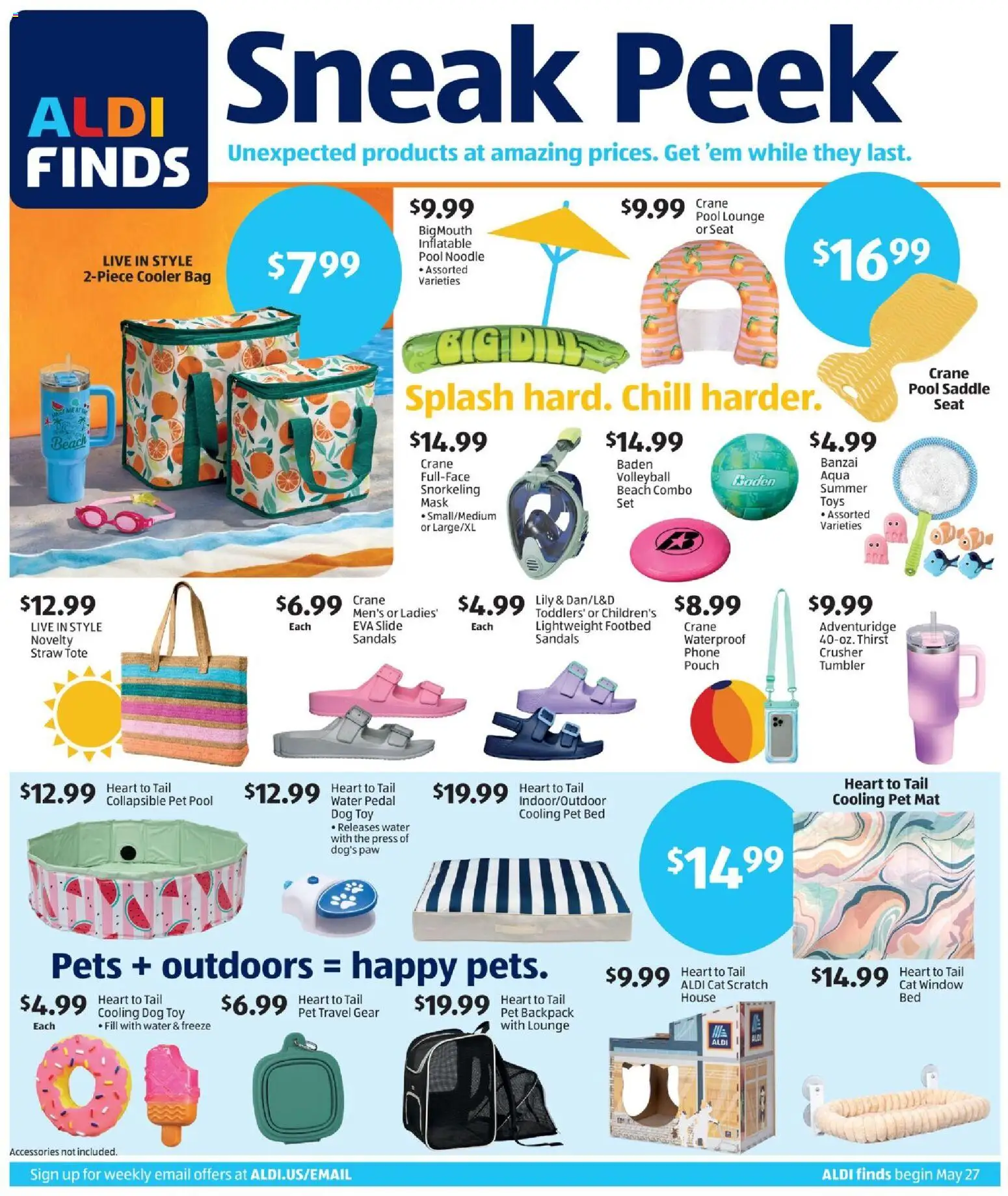 Aldi In Store Ad - valid from 27.05.2026 | Page: 1 | Products: Pet Mat, Pet Pool, Backpack, Bag