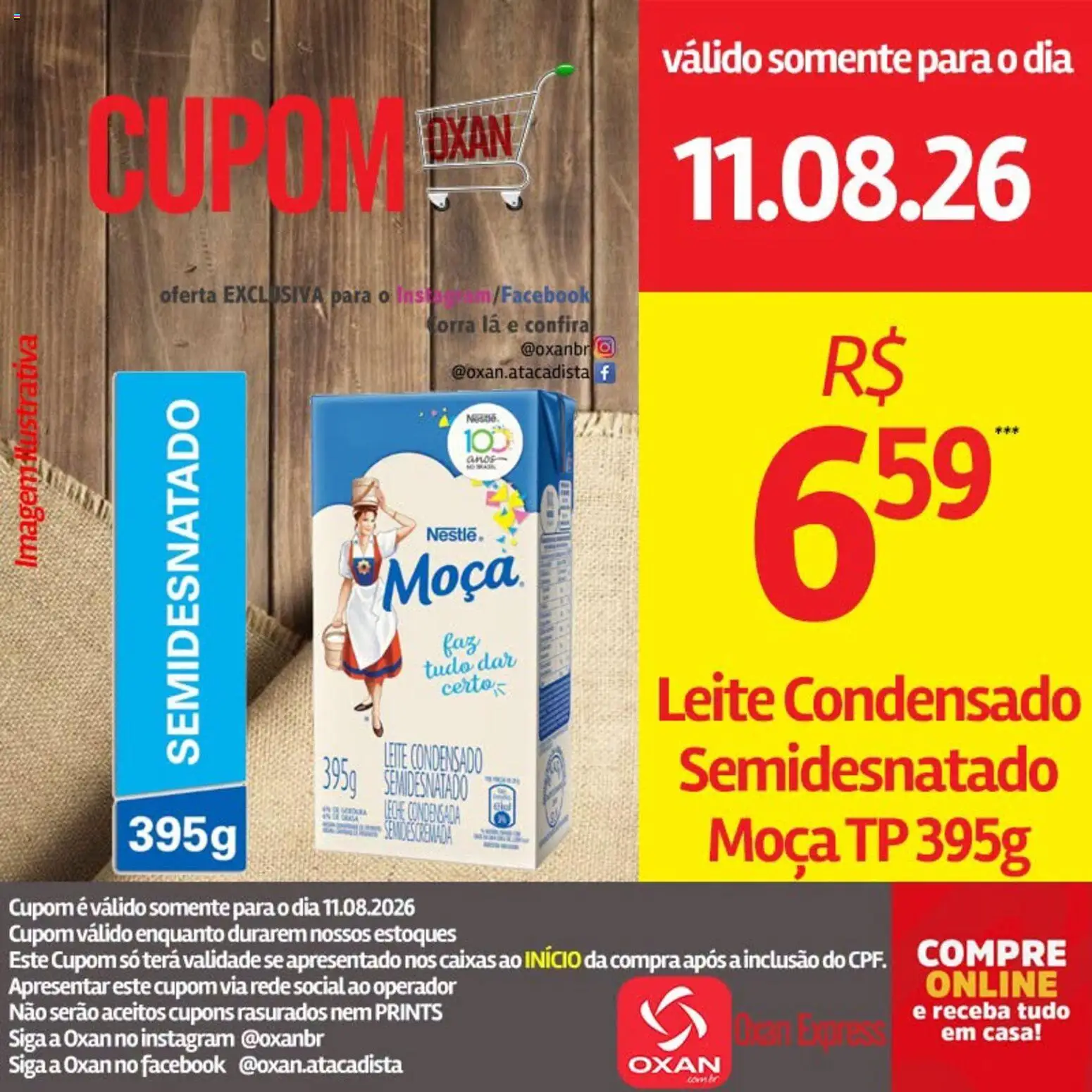 Oxan Atacadista Folheto - válido de 11/08/2026 | Página: 20 | Produtos: Leite, Leite condensado