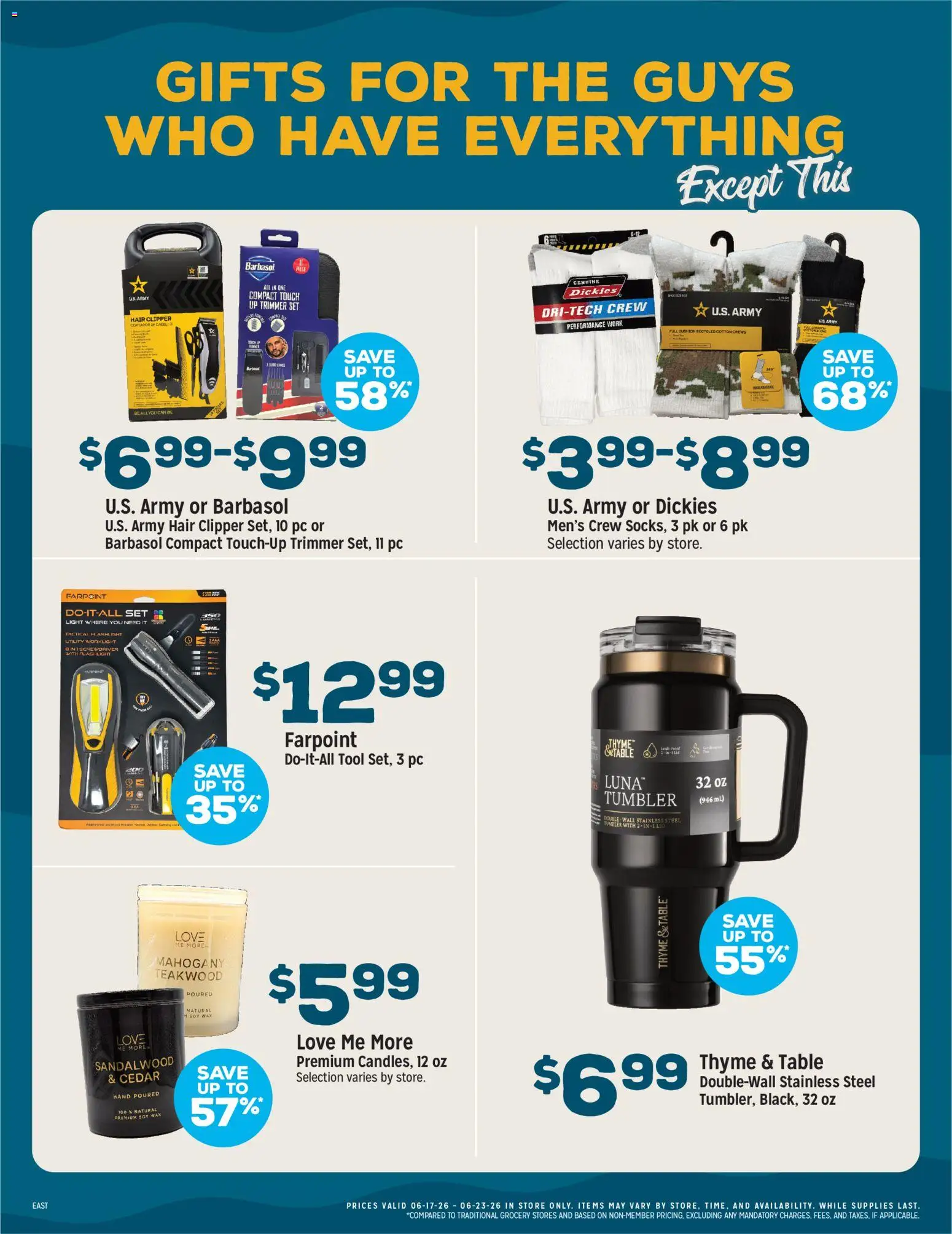 Grocery Outlet Weekly Ad - valid from 17.06.2026 | Page: 4 | Products: Trimmer, Table, Pc