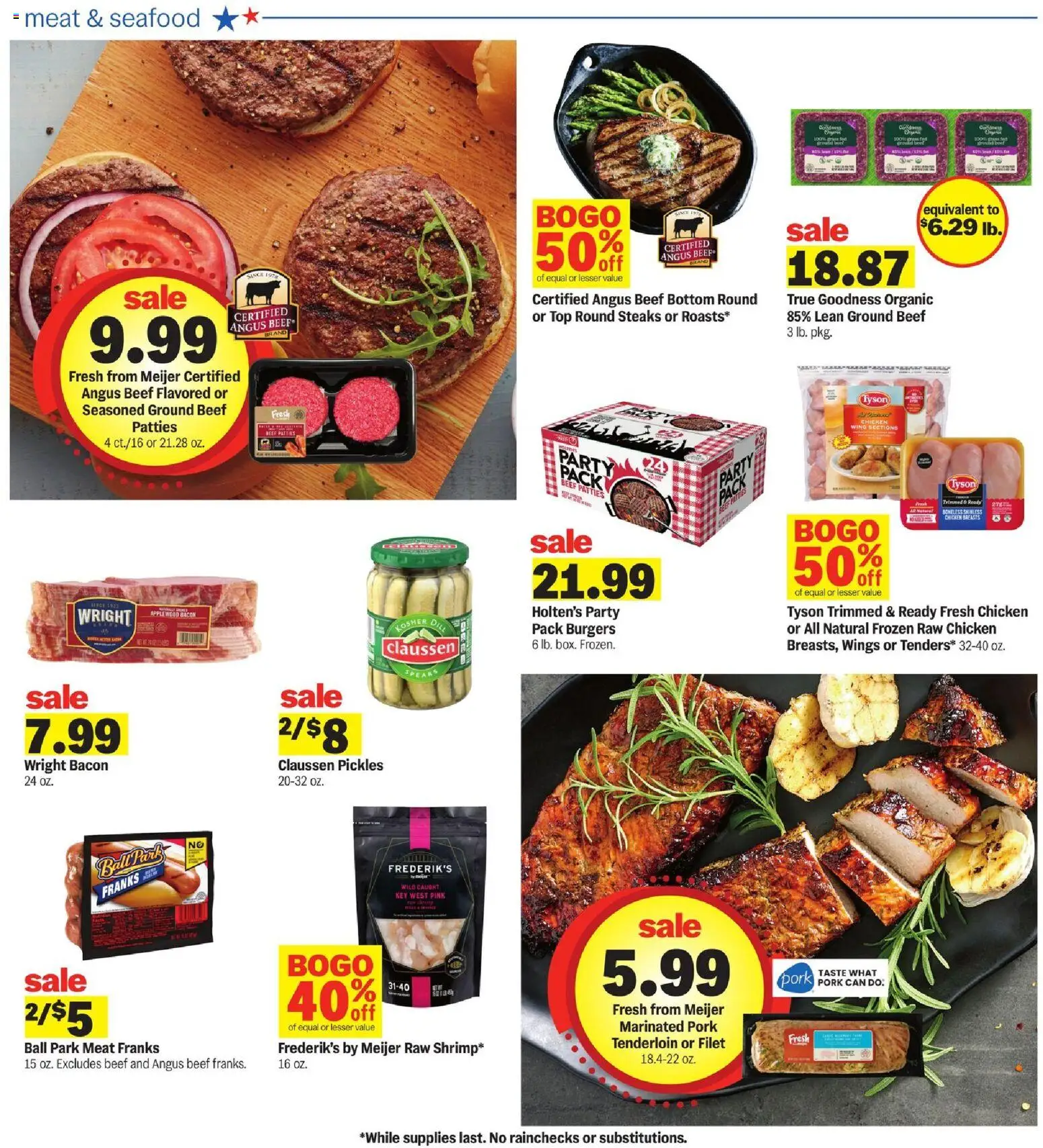 Meijer Weekly Ad - MI - valid from 20.05.2026 | Page: 21 | Products: Pork, Beef, Seafood, Dill