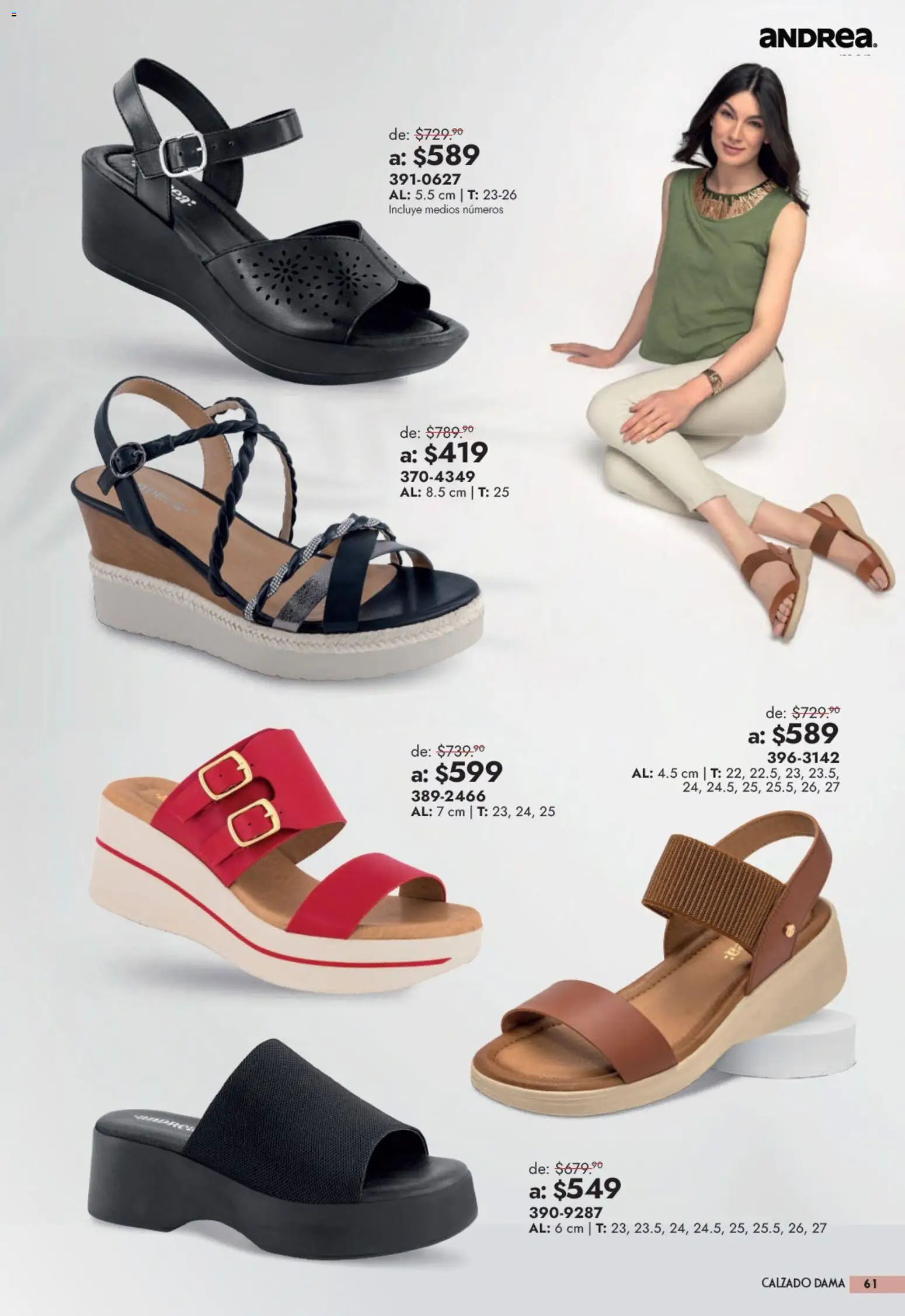 Nuevas ofertas de Andrea válidas en toda la República Mexicana desde el 13/09/2026. ¡Encuentra las mejores ofertas en Andrea catálogo Outlet! | Página: 61
