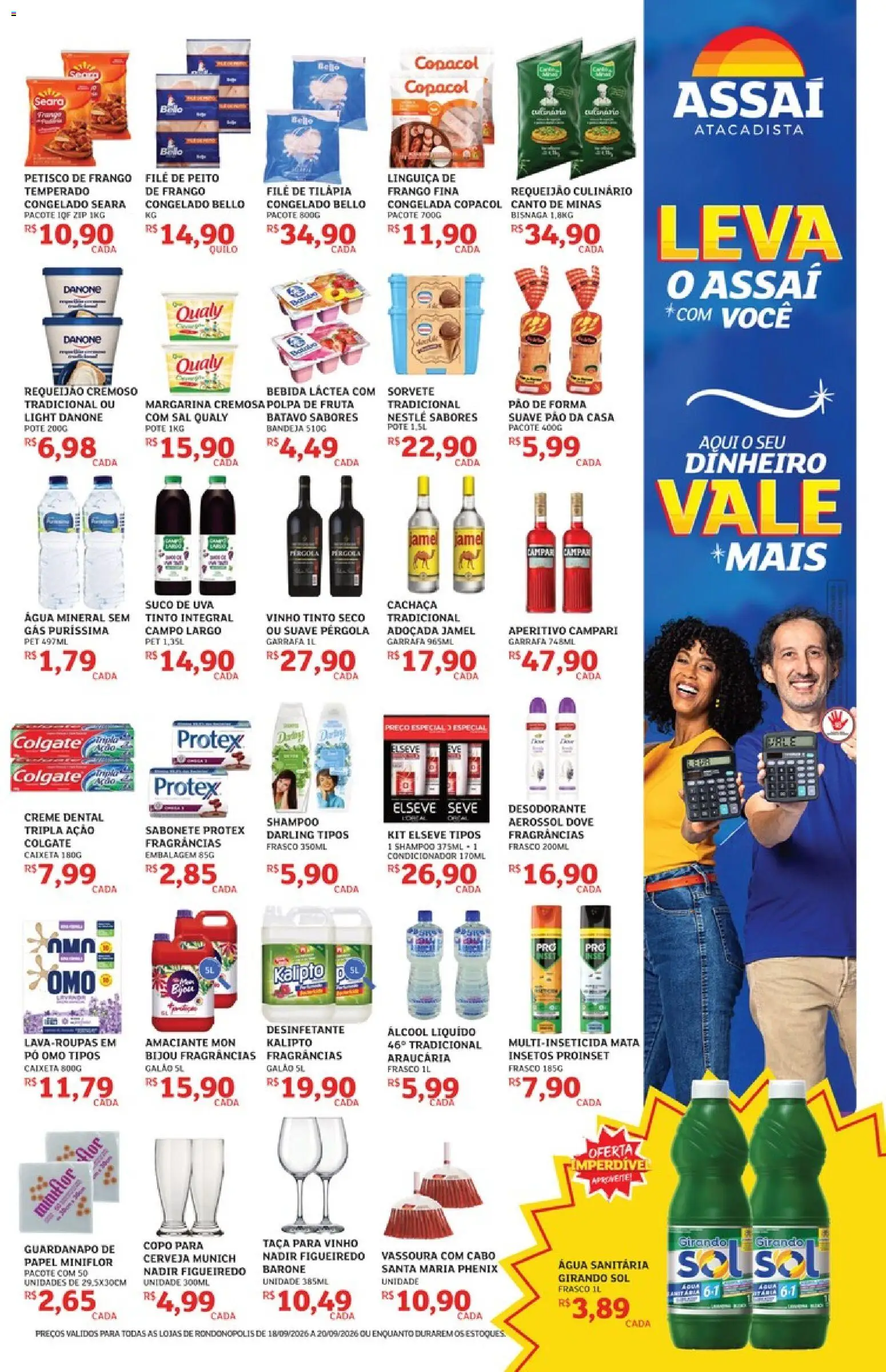 Assaí Atacadista Folheto - válido de 18/09/2026 | Página: 3 | Produtos: Desodorante, Vinho, Bebida, Desinfetante