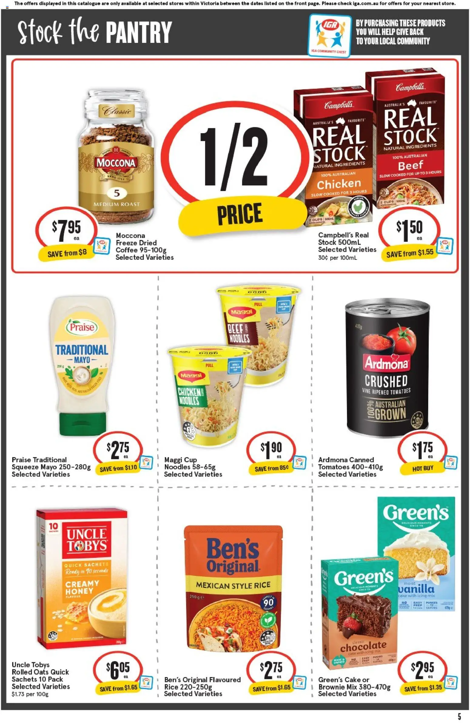 IGA catalogue - valid from 12/08/2026 | Page: 6 | Products: Coffee, Sachets, Cake, Roast
