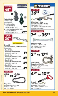 Preview of Princess Auto weekly flyer - 2 Week Sale! from shop Princess Auto valid from 16.06.2026 | Page: 57