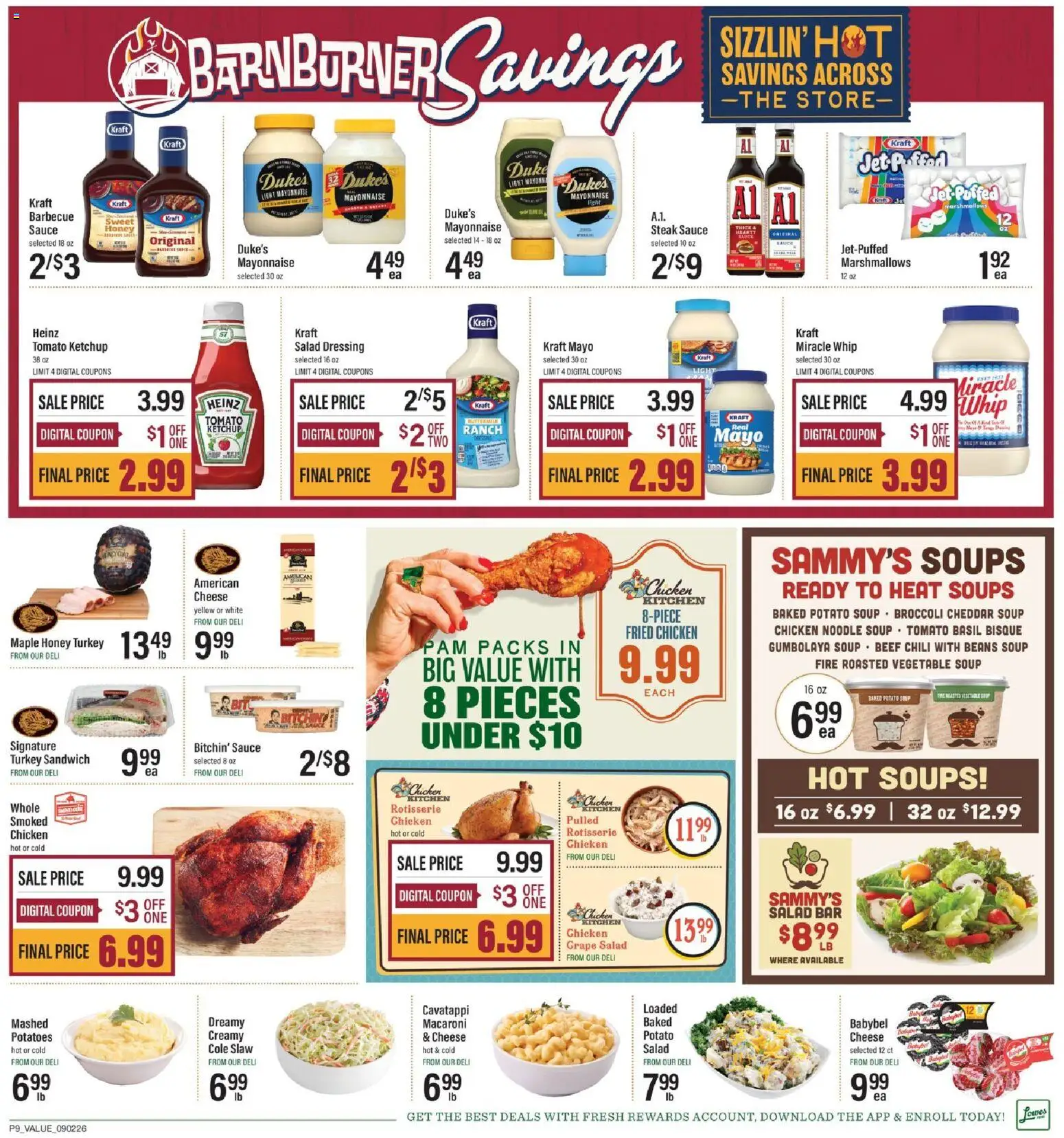 Lowes Foods Weekly Ad - valid from 09/02/2026 | Page: 15 | Products: Soups, Chicken, Mayonnaise, Chili