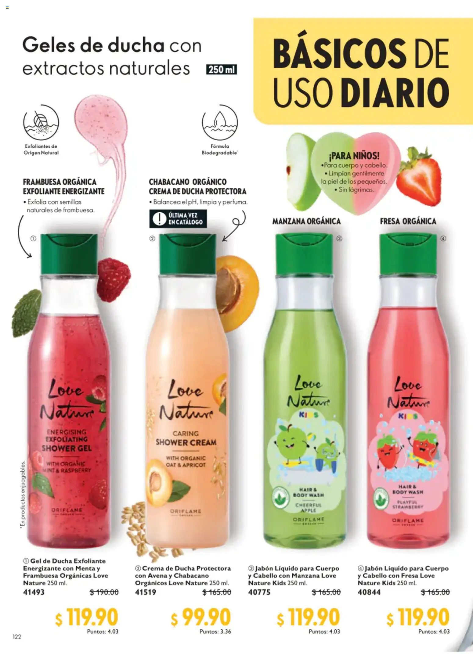 Nuevas ofertas de Oriflame válidas en toda la República Mexicana desde el 22/08/2026. ¡Encuentra las mejores ofertas en Oriflame campaña 12 2026! | Página: 122 | Productos: Fresa, Jabón líquido, Body, Gel de ducha