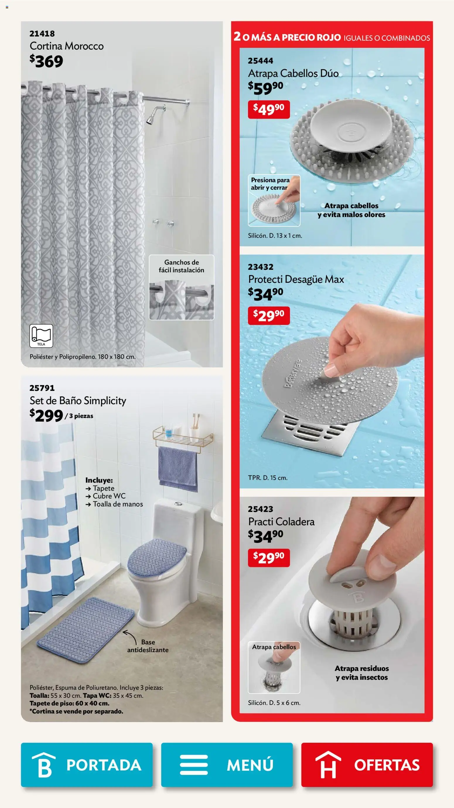 Nuevas ofertas de Betterware válidas en toda la República Mexicana desde el 02/02/2026. ¡Encuentra las mejores ofertas en Betterware campaña 2 2026! | Página: 96 | Productos: Wc, Espuma, Toalla, Tapete
