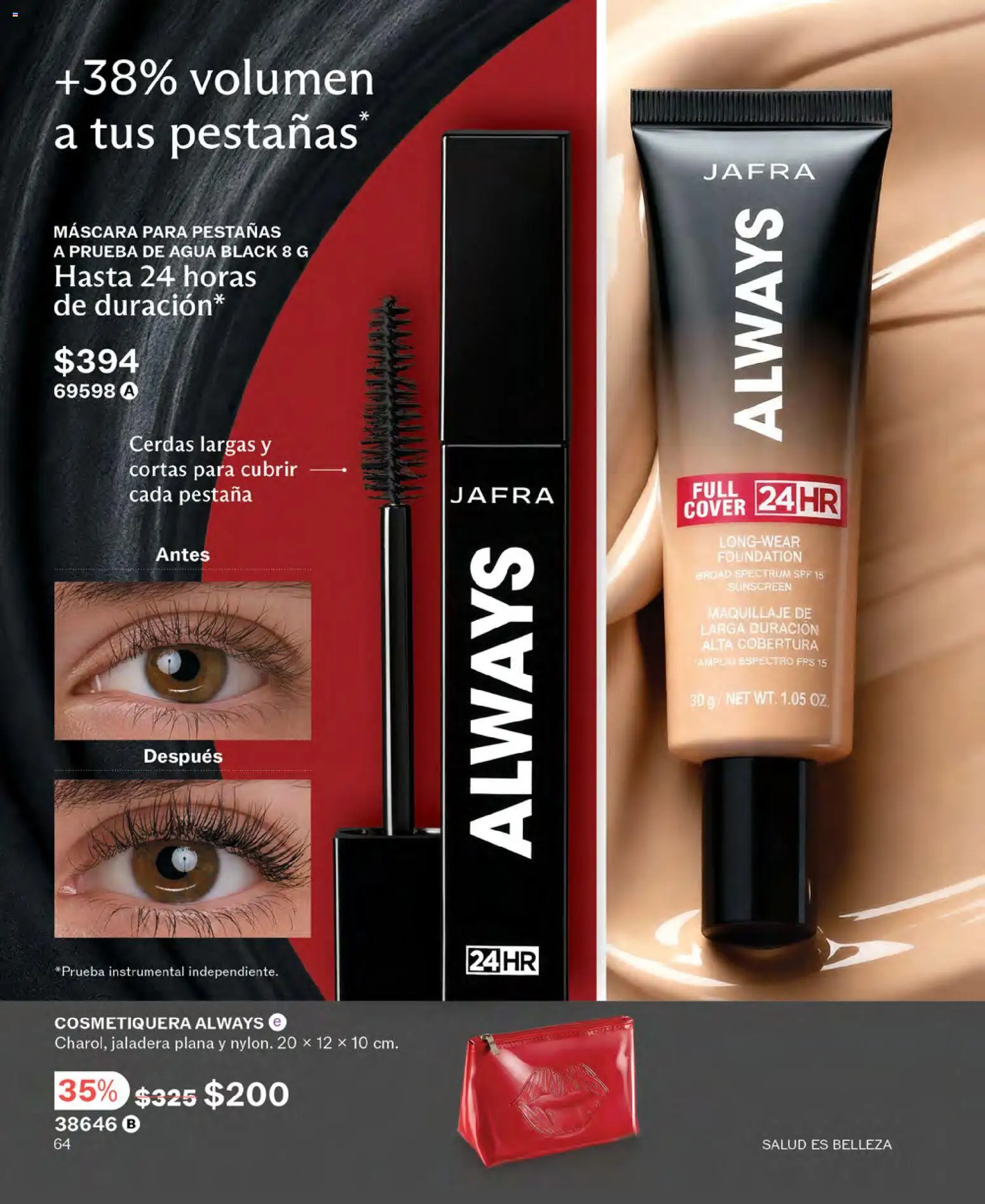 Nuevas ofertas de JAFRA válidas en toda la República Mexicana desde el 01.06.2026. ¡Encuentra las mejores ofertas en JAFRA catálogo! | Página: 64 | Productos: Máscara, Agua, Maquillaje