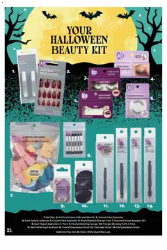 Preview of Rexall flyer - Halloween Guide 2026 from shop Rexall valid from Sep 18, 2026 | Page: 24 | Products: Concealer, Brush, Sponge, Sponges