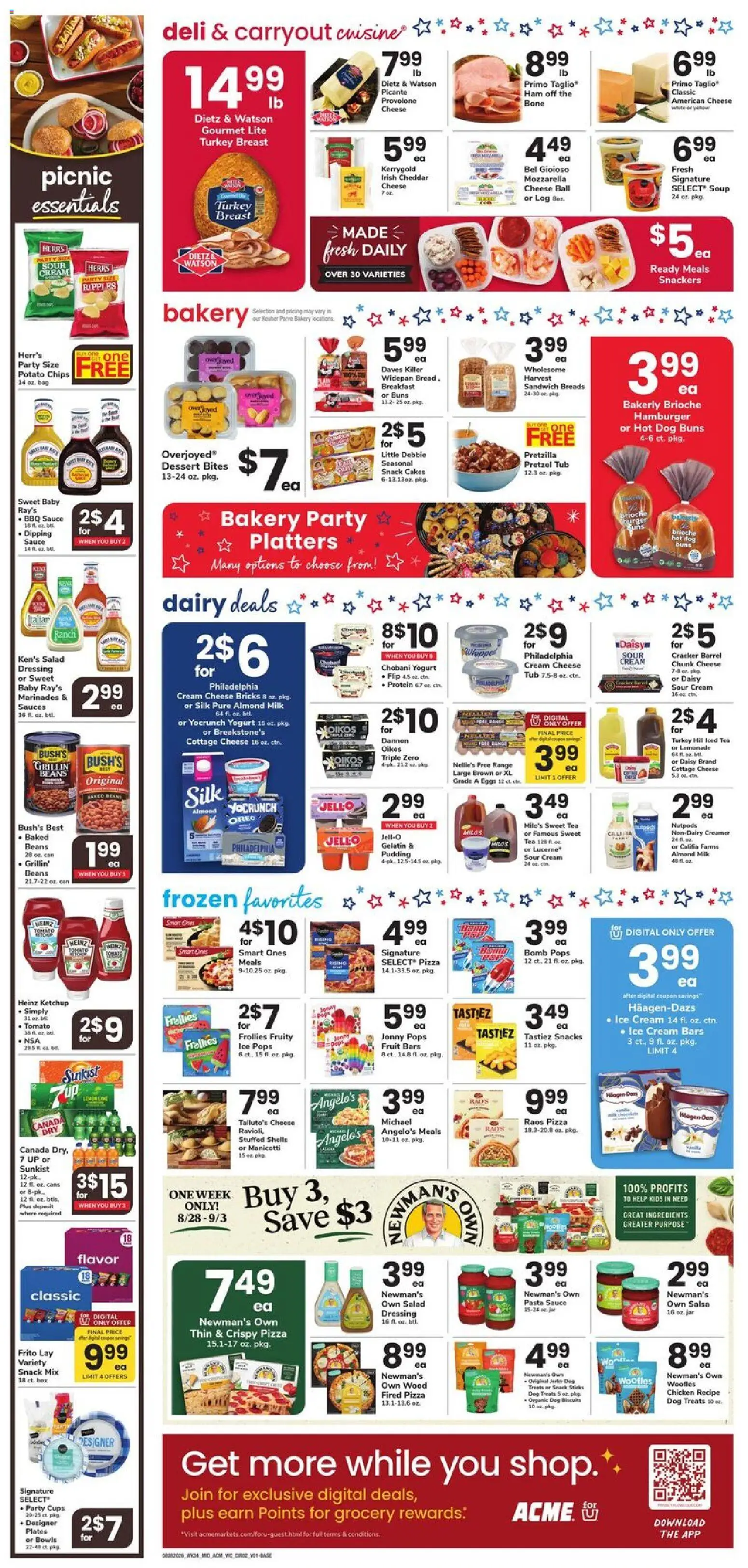 Acme Weekly Ad - valid from 08/28/2026 | Page: 2 | Products: Milk, Cream, Dessert, Cottage cheese