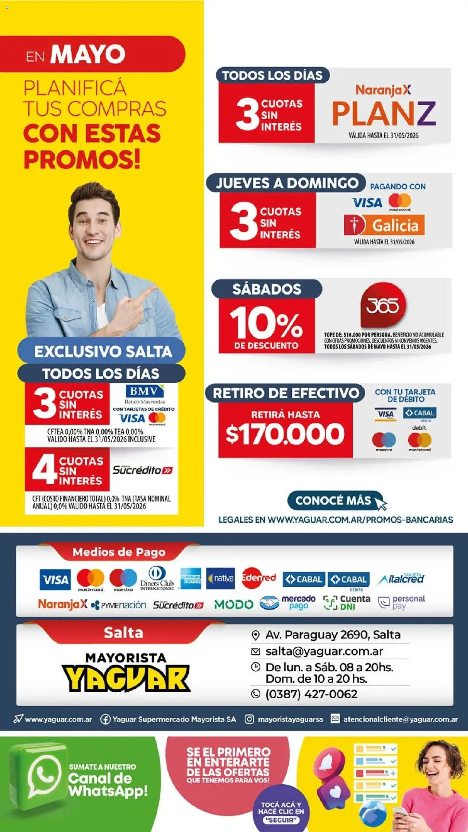 Yaguar - Oferta Semanal Salta │ válido desde el 18.05.2026 | Página: 18 | Productos: Banco