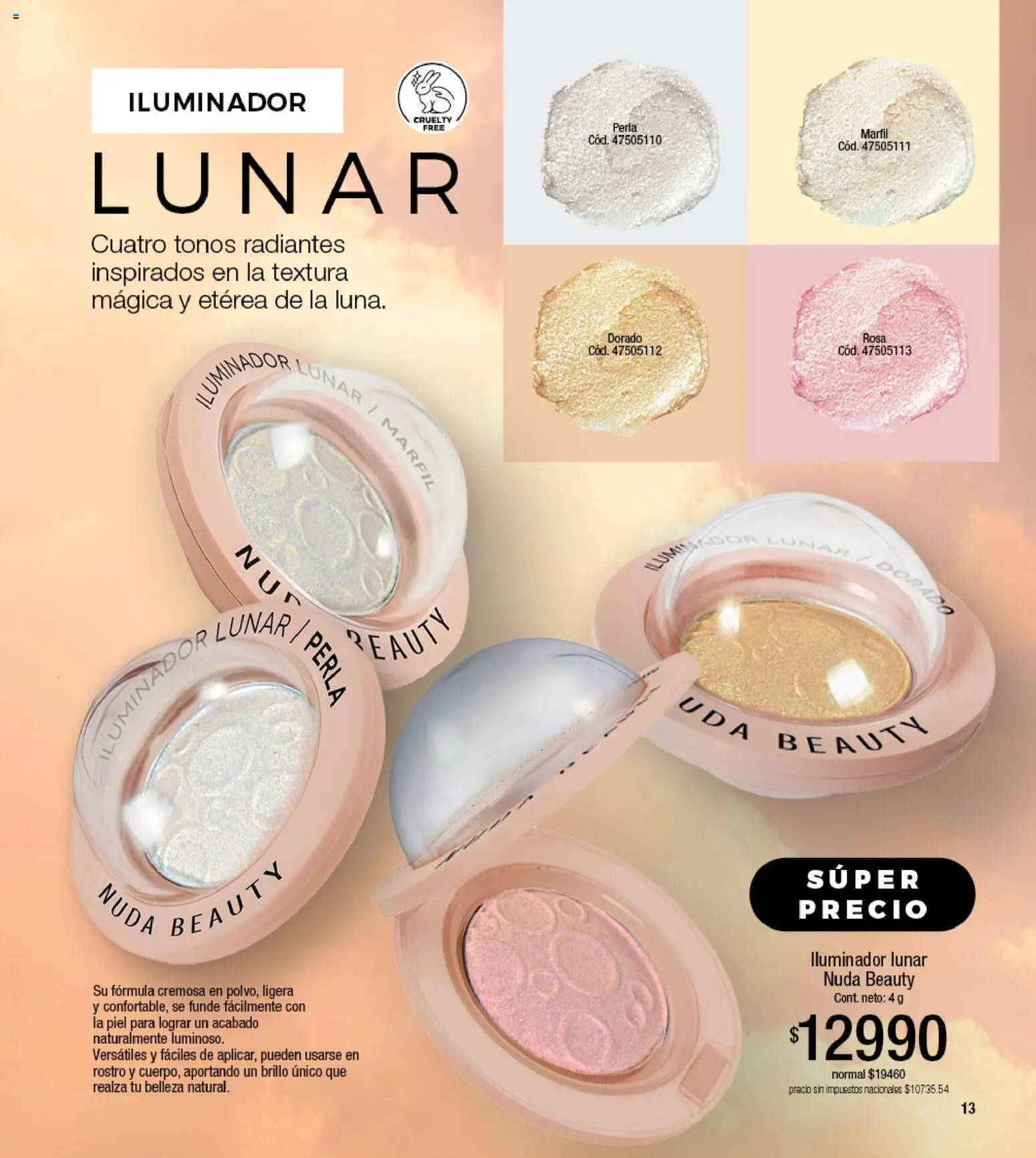 Millanel - Catálogo │ válido desde el 17/08/2026 | Página: 13 | Productos: Iluminador, Brillo