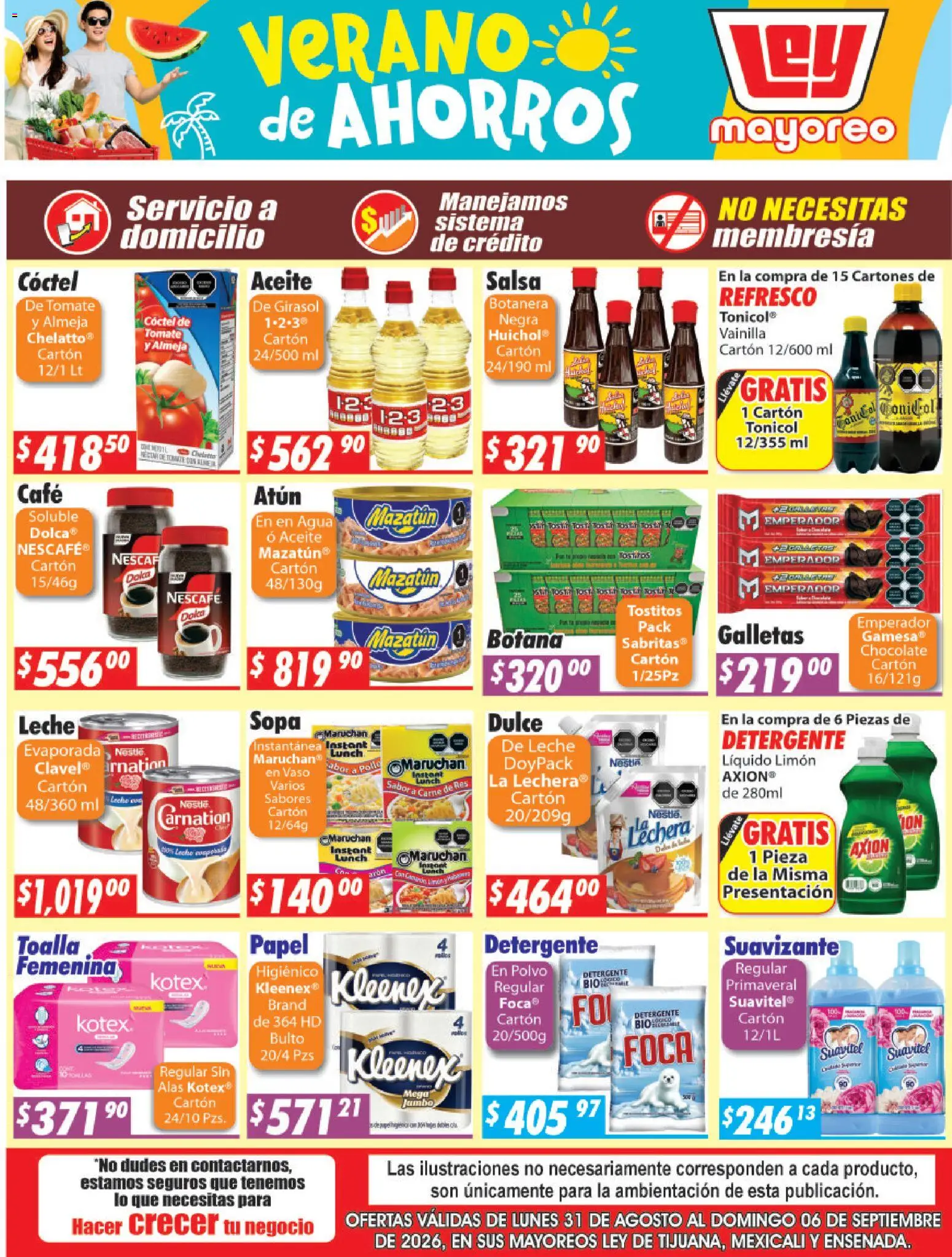 Nuevas ofertas de Casa Ley válidas en toda la República Mexicana desde el 31/08/2026. ¡Encuentra las mejores ofertas en Casa Ley folleto Frontera! | Página: 4 | Productos: Refresco, Atún, Dulce, Carne de res