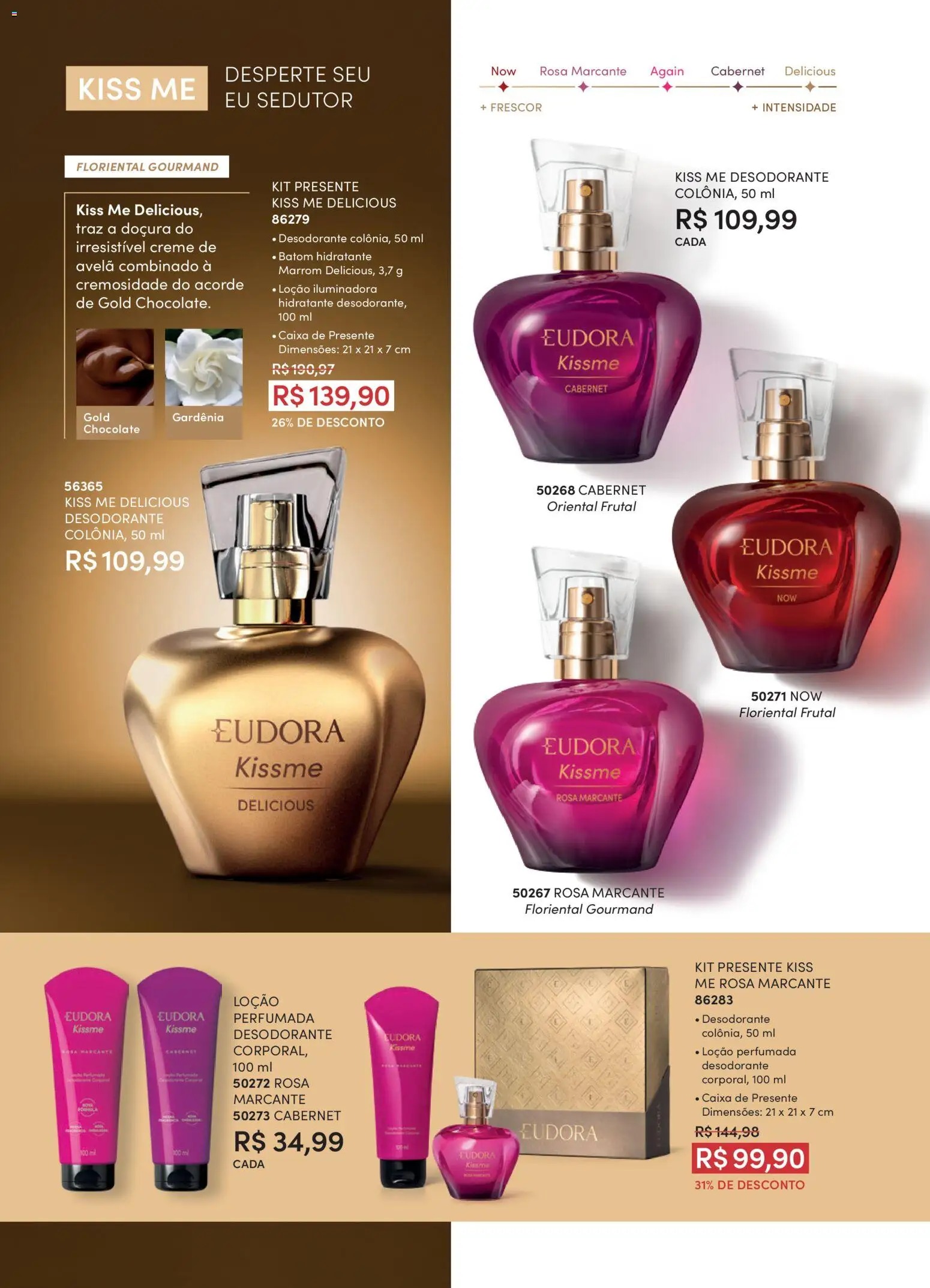 Eudora Folheto - válido de 15/07/2026 | Página: 59 | Produtos: Desodorante, Caixa, Chocolate, Creme