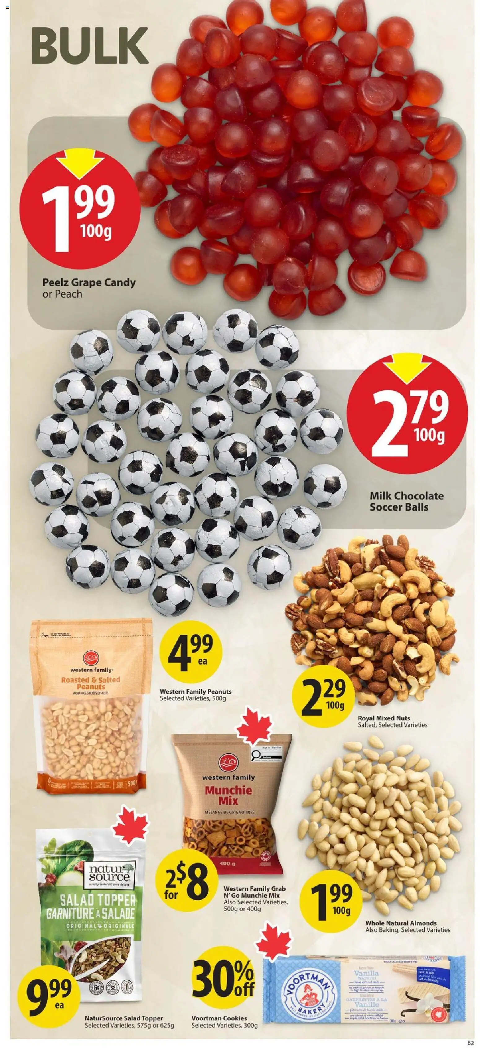 Save on foods flyer valid from Jul 9, 2026 | Page: 23 | Products: Nuts, Cookies, Salad, Milk