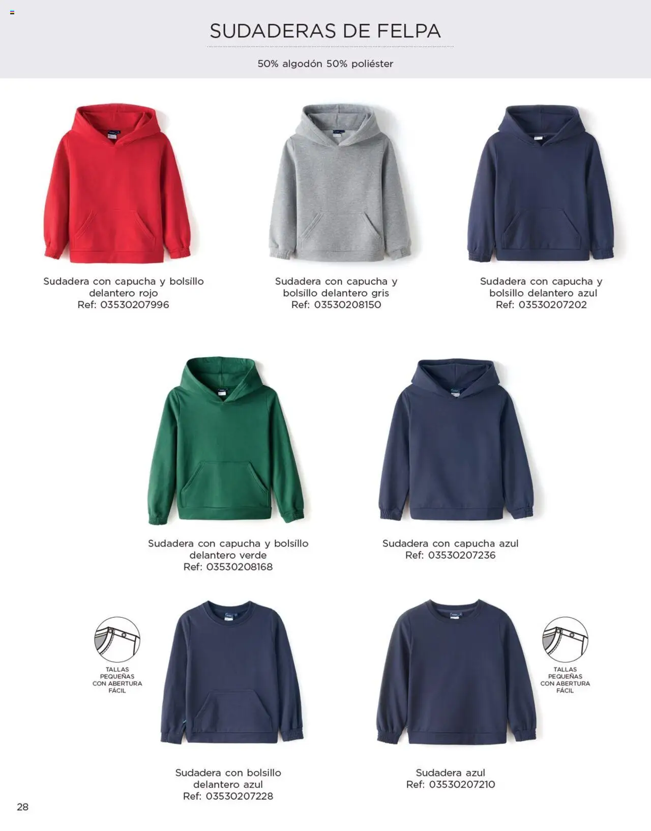 Nuevas ofertas de El Corte Inglés válidas en toda la República Mexicana desde el 04/04/2025. ¡Encuentra las mejores ofertas en El Corte Inglés catálogo Colección Uniformes 2024! | Página: 28 | Productos: Algodón, Sudadera