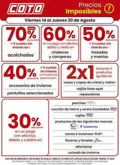 Vista previa Coto - Renova Clases válido desde el 14/08/2026