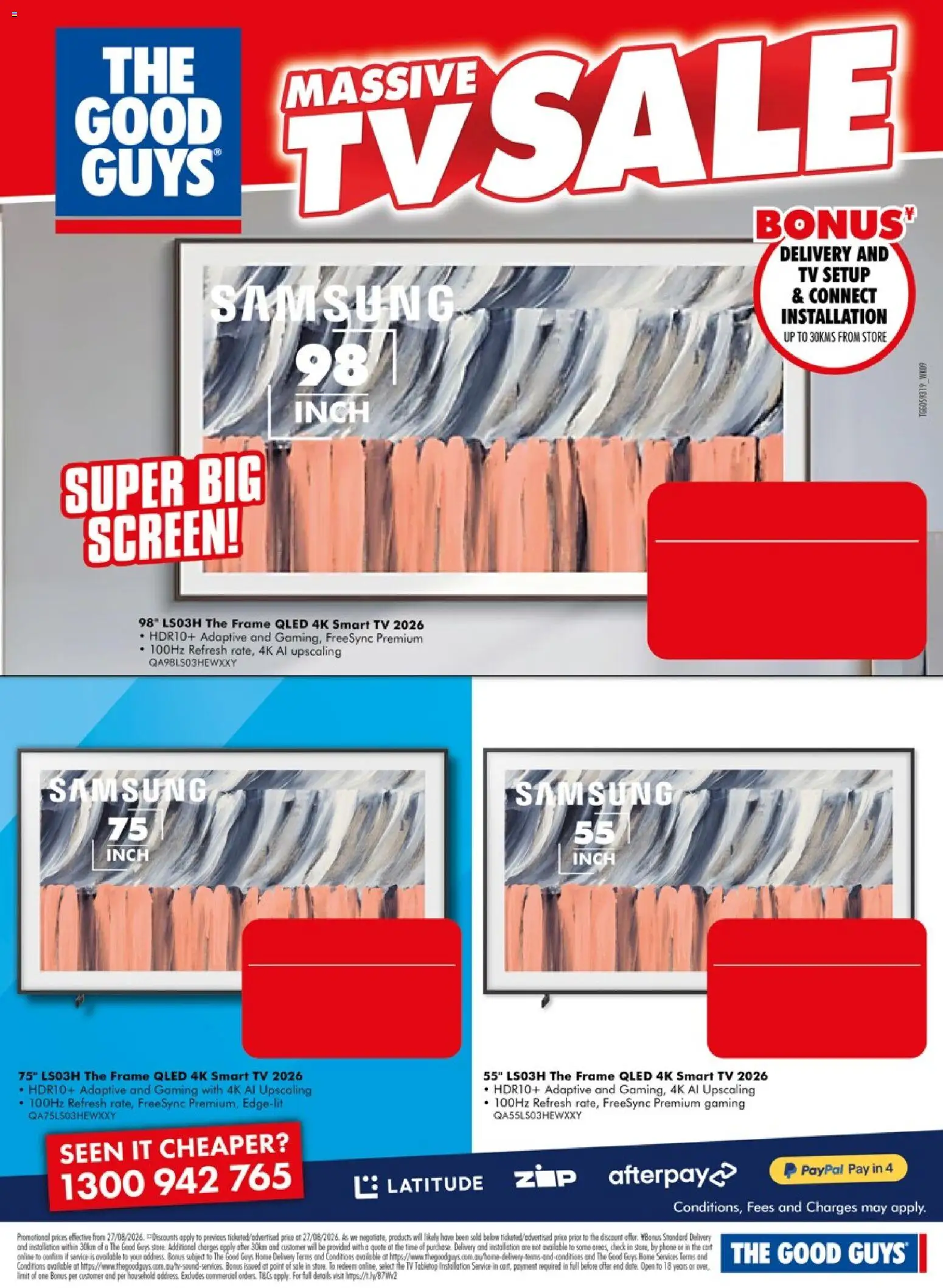 The Good Guys catalogue - valid from 26/08/2026 | Page: 10 | Products: Phone, Tv, Smart tv, Screen