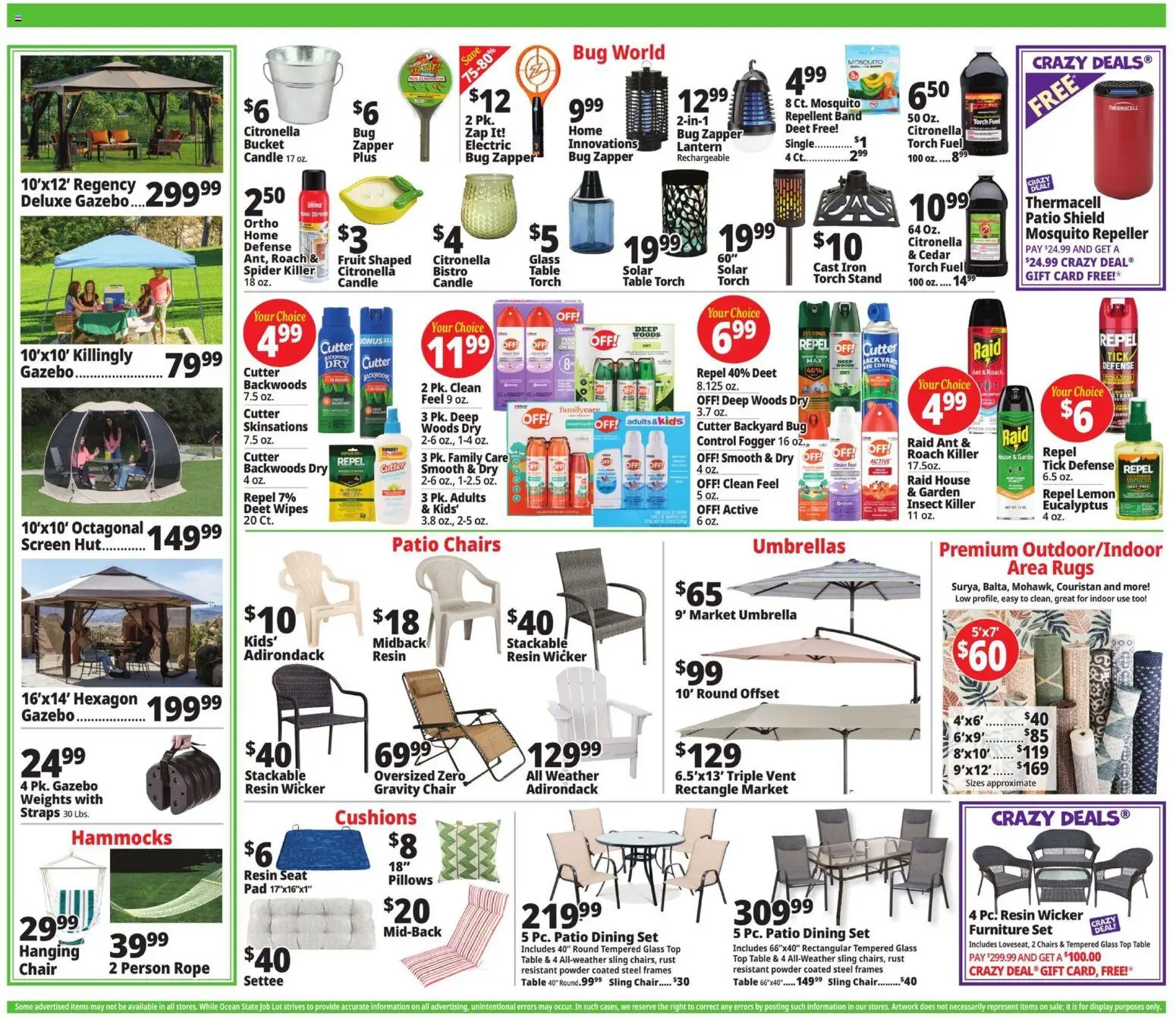 Ocean State Job Lot Weekly Ad - valid from 07/09/2026 | Page: 4 | Products: Table, Chair, Lemon, Cutter