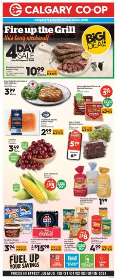 Preview of Calgary Co-op weekly flyer / circulaire from shop Calgary Co-op valid from Jul 30, 2026 | Page: 1