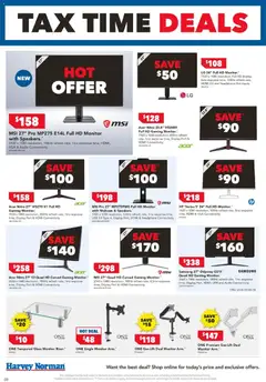 Preview of Harvey Norman Tax Time Deals - valid from 19/06/2026 | Page: 8 | Products: Accessories, Audio, Usb, Webcam