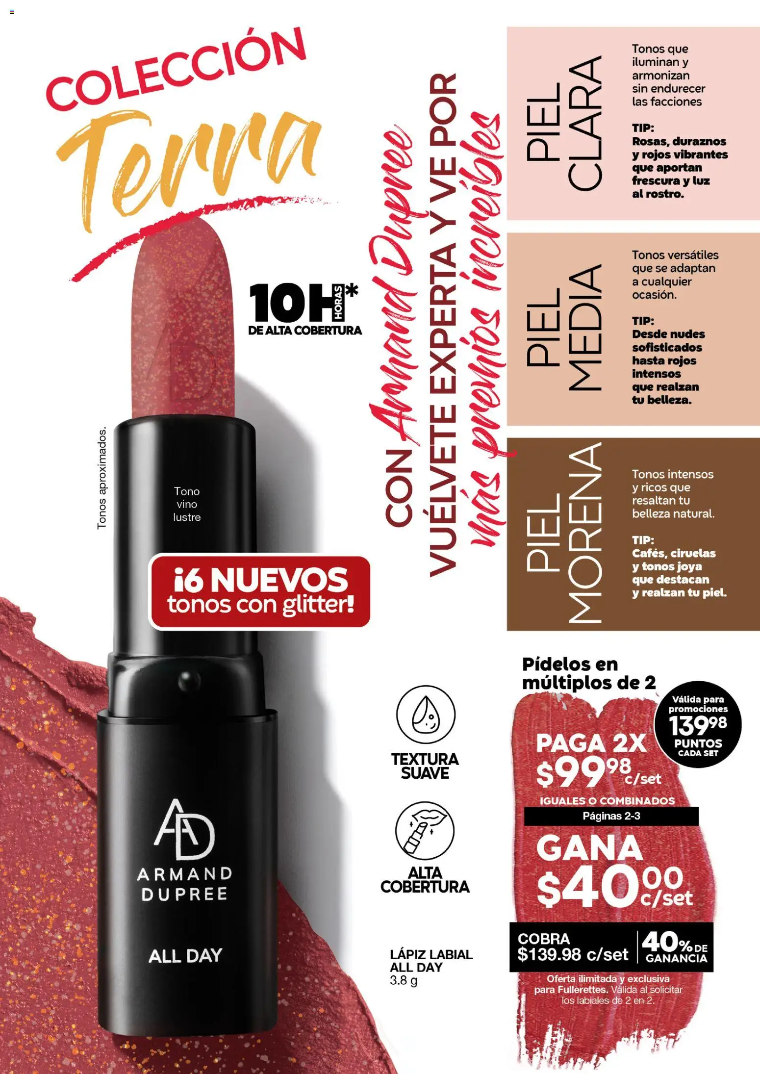 Nuevas ofertas de Fuller válidas en toda la República Mexicana desde el 05/08/2026. ¡Encuentra las mejores ofertas en Fuller Gana Mas 8 2026! | Página: 4 | Productos: Glitter, Lápiz labial